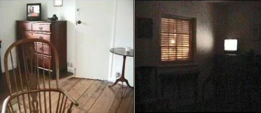 Helen's Room 2009, installation & live online link for duration of the site-specific show - here night & day camera views