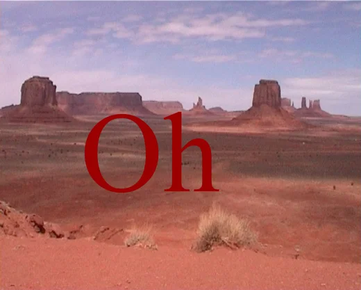 Monument Valley Lost, 2000, video 3min loop