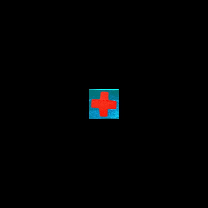 Red Cross-turquoise gif, 2012, see link below