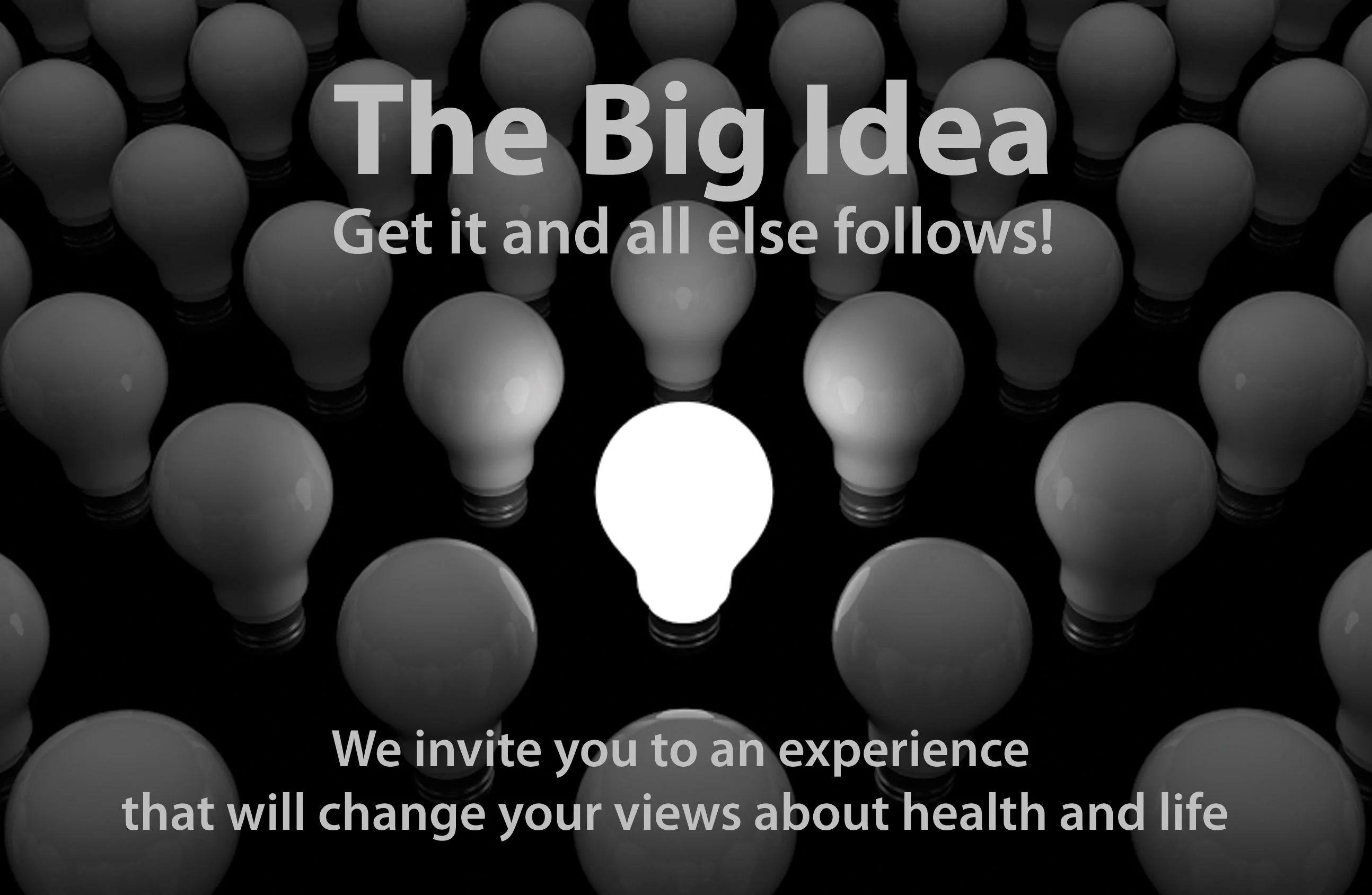 September - The Big Idea Workshop