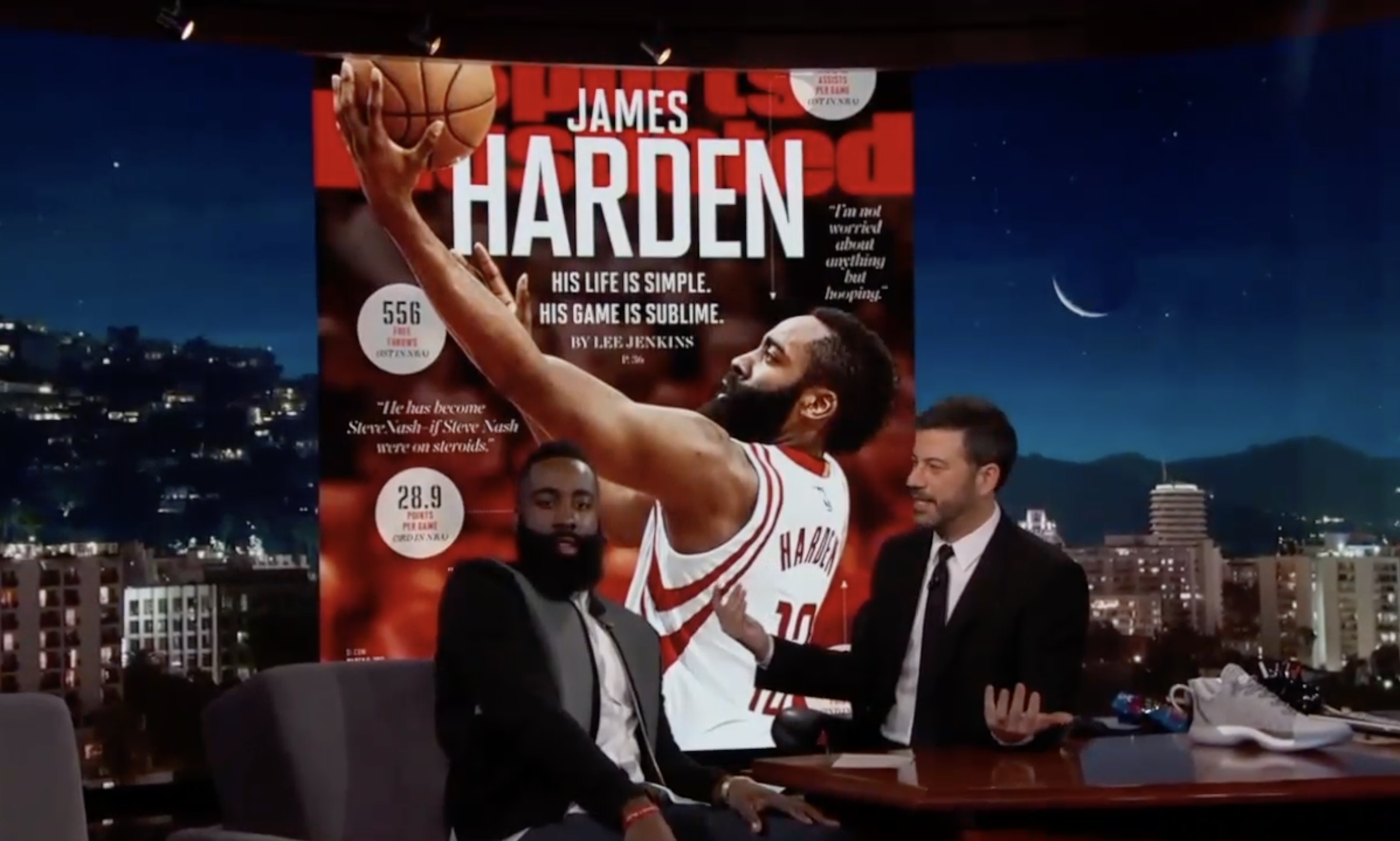 James Harden Jimmy Kimmel Appearance