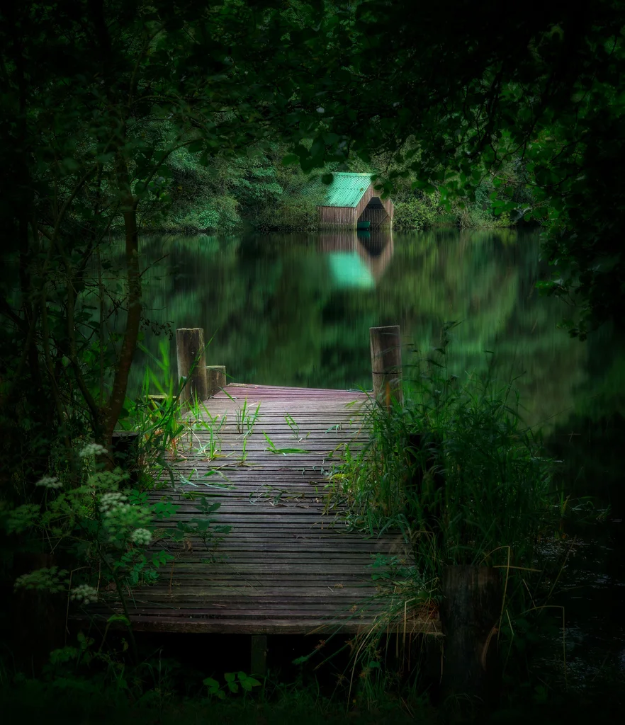 Summer foliage on the jetty , now, sadly long gone