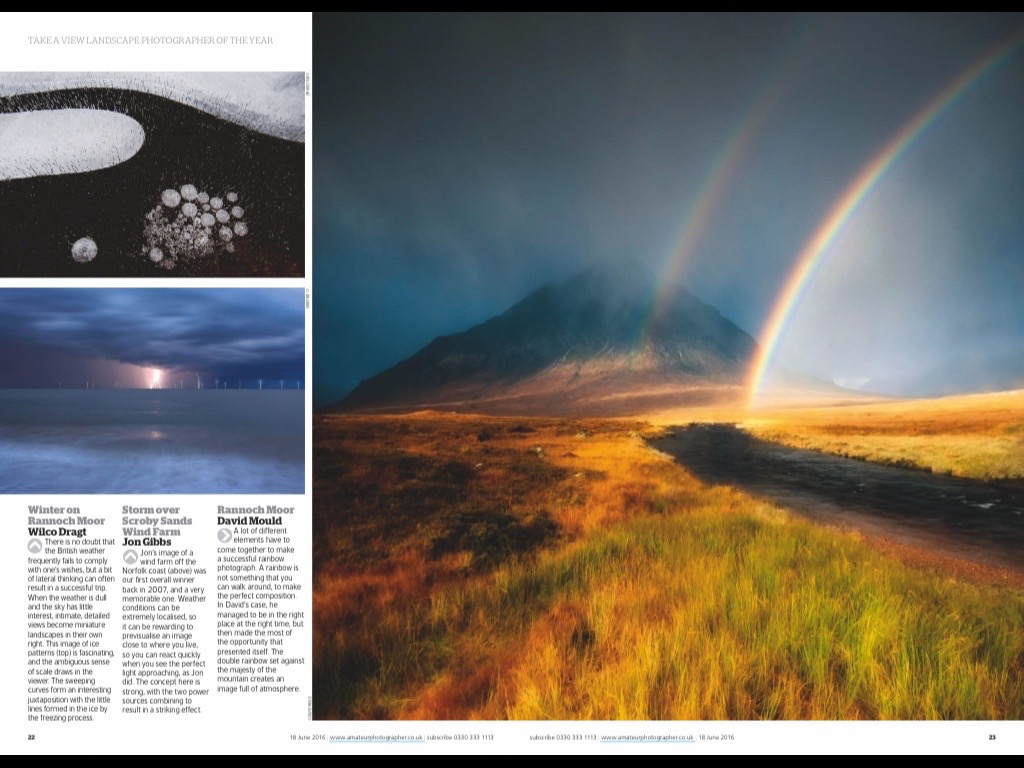   Amateur Photographer Magazine, June 2016,   one for the bucket list...  It is most amateur photographers ambitions to get a cover of Amateur Photographer magazine... I managed mine without even knowing...  As part of the run up to Landscape Photogr