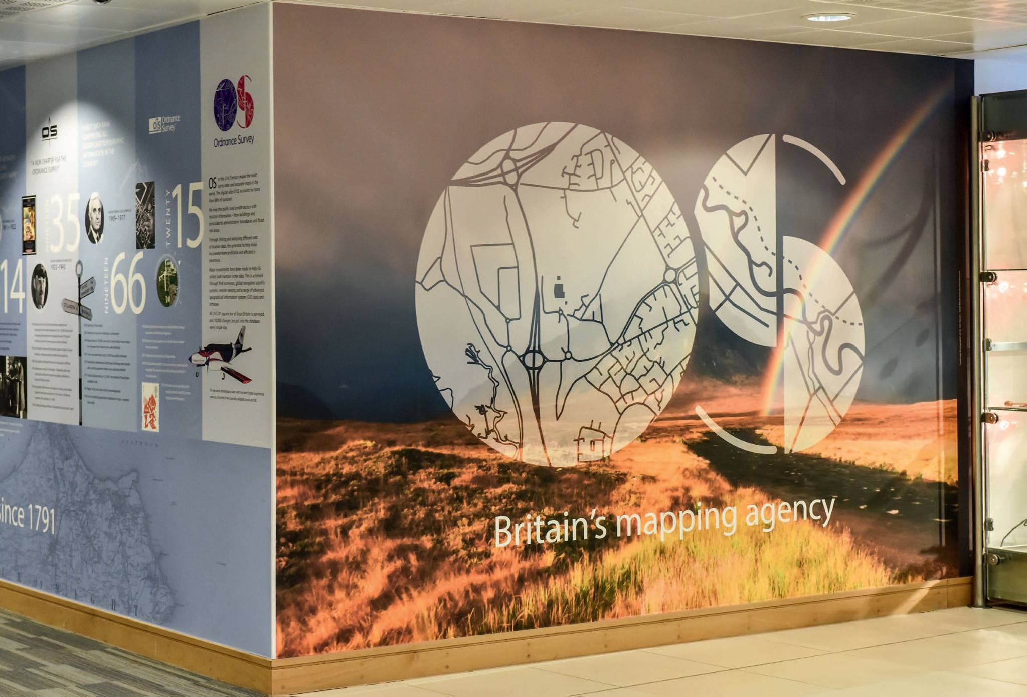   Ordnance Survey 2015   National mapping agency Ordnance Survey has launched a new brand identity which aims to better reflect its digital and data services and appeal to a younger audience. In doing so they accessed, through 'Take a view' one of my