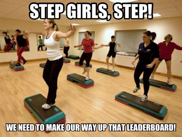 Ok ok, our boxes are way higher... but step-ups COUNT! GOOD REP!