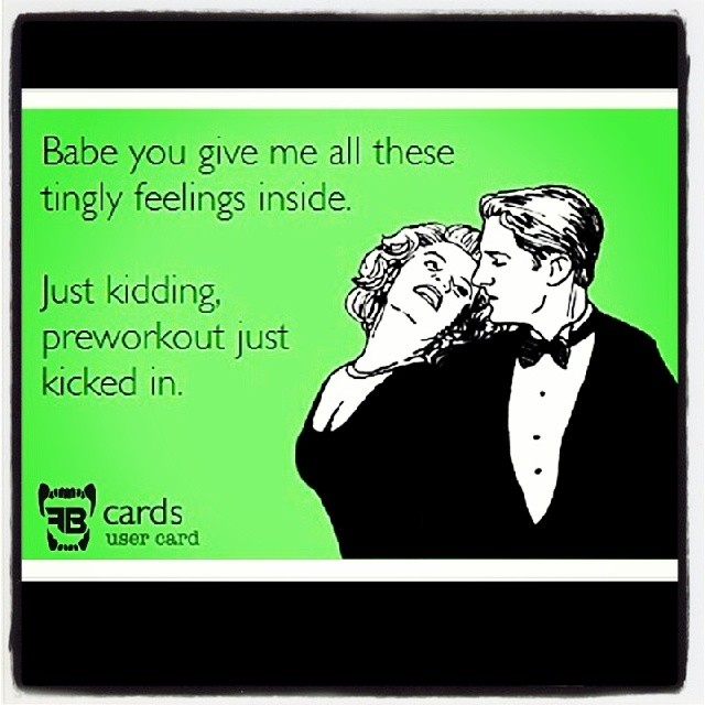 PRE-WORKOUT, also known as a gateway drug... TO AWESOME! Just kidding. Kind of. 