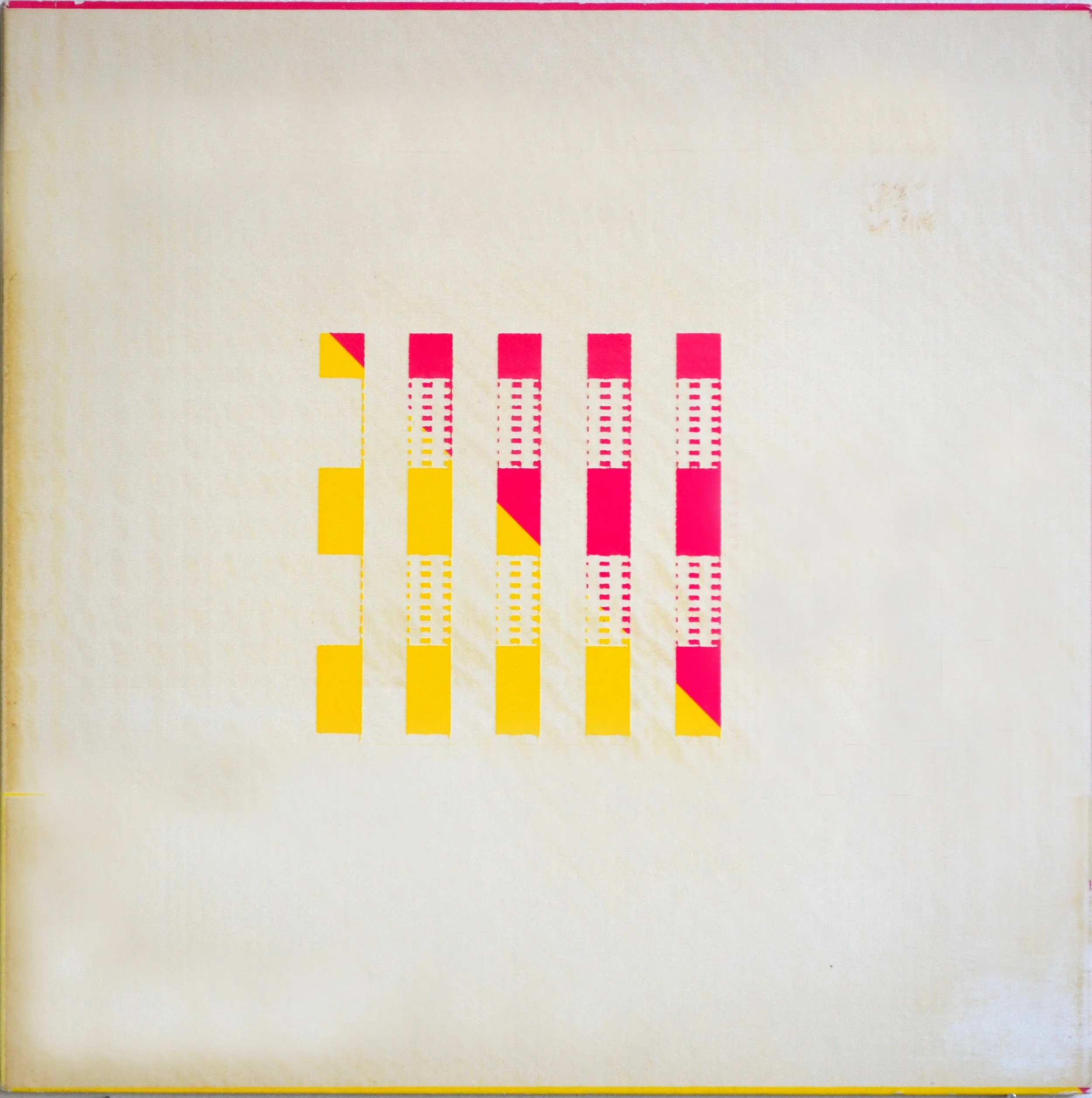 Erased record cover 12 x 12 inches
