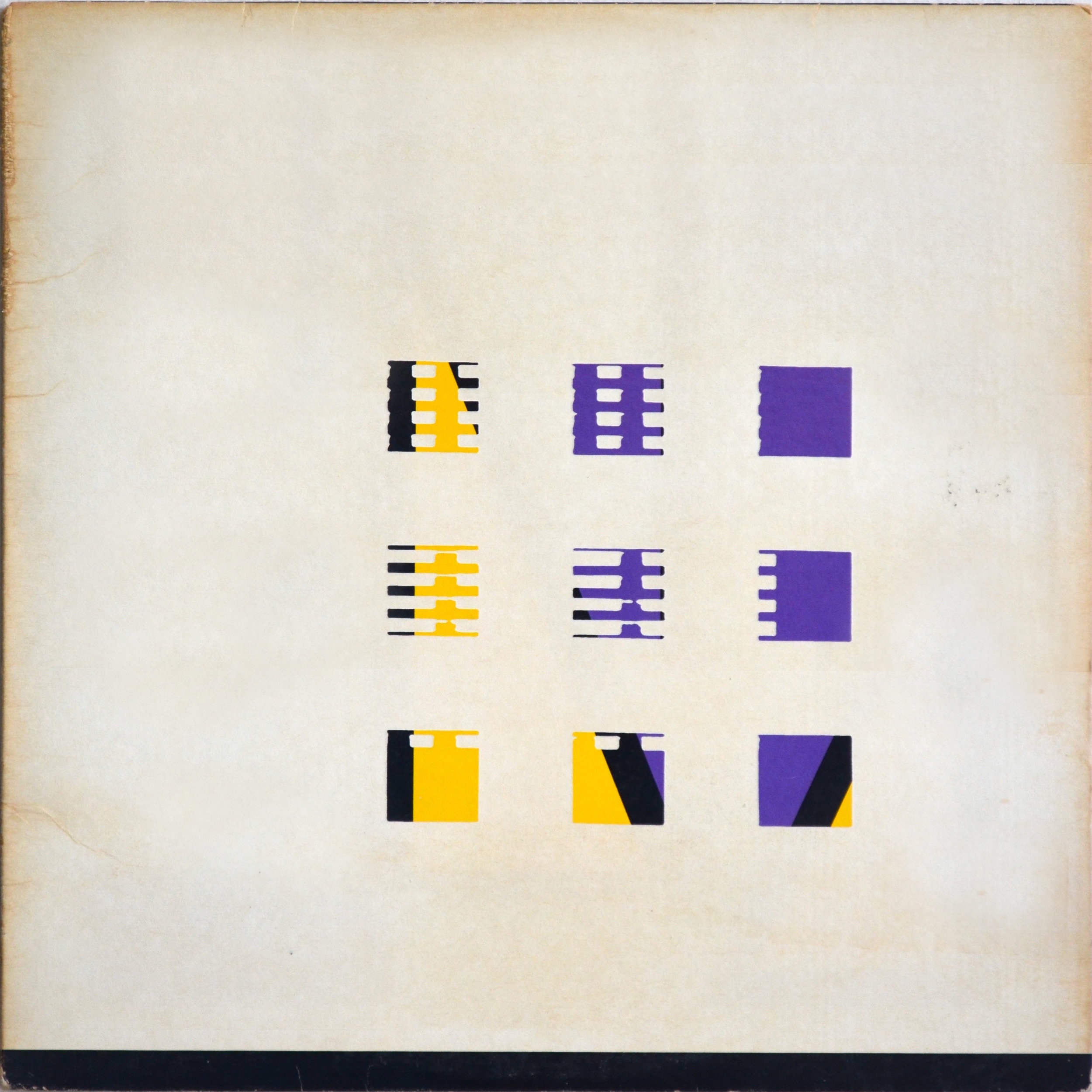 Erased record cover 12 x 12 inches