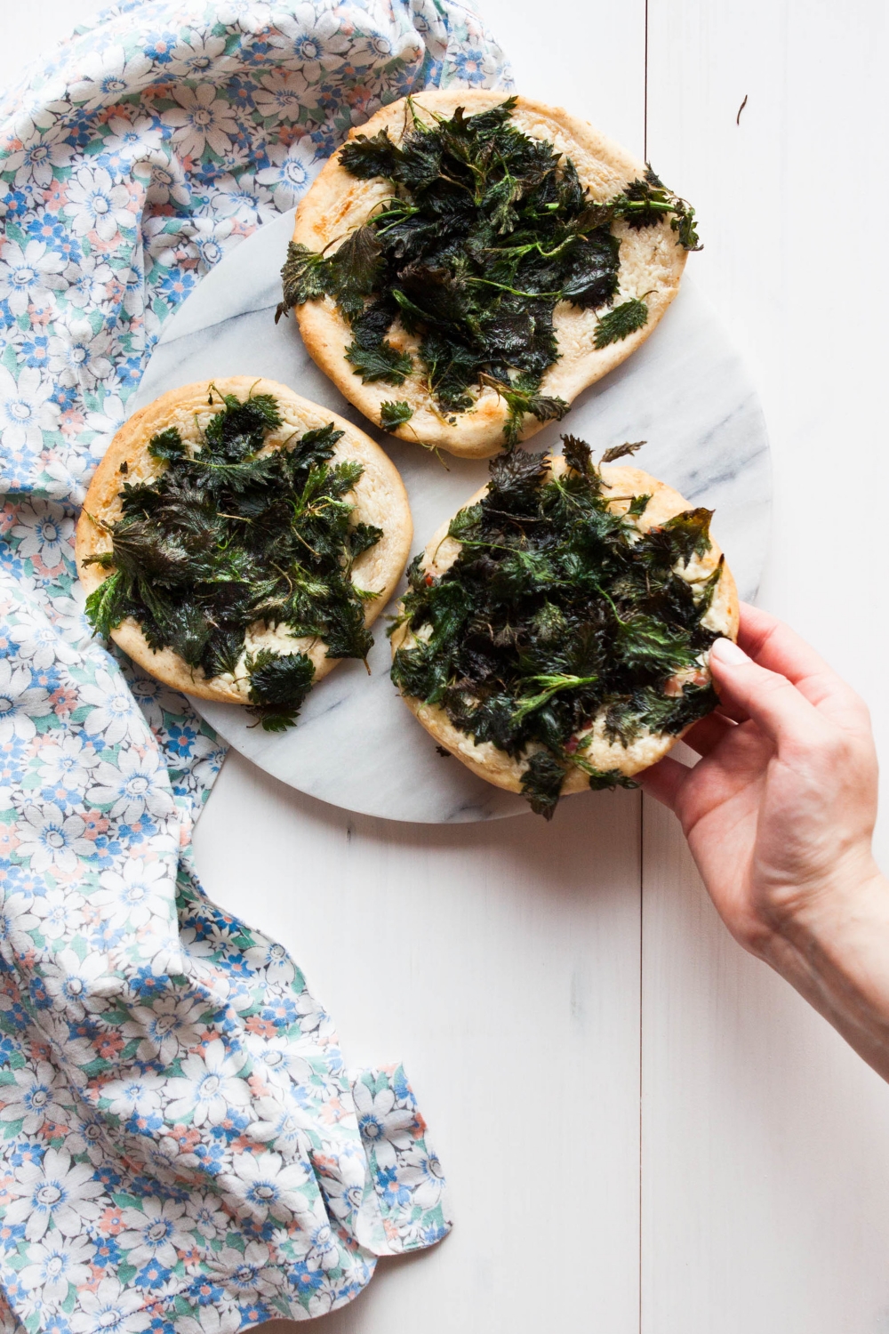 Nettle Flatbread | my blue&white kitchen