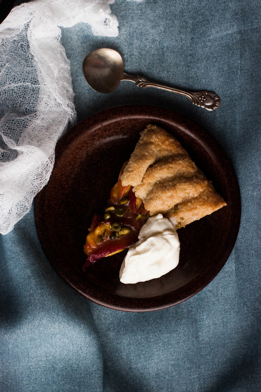 Rustic Peach Galette | my blue&white kitchen