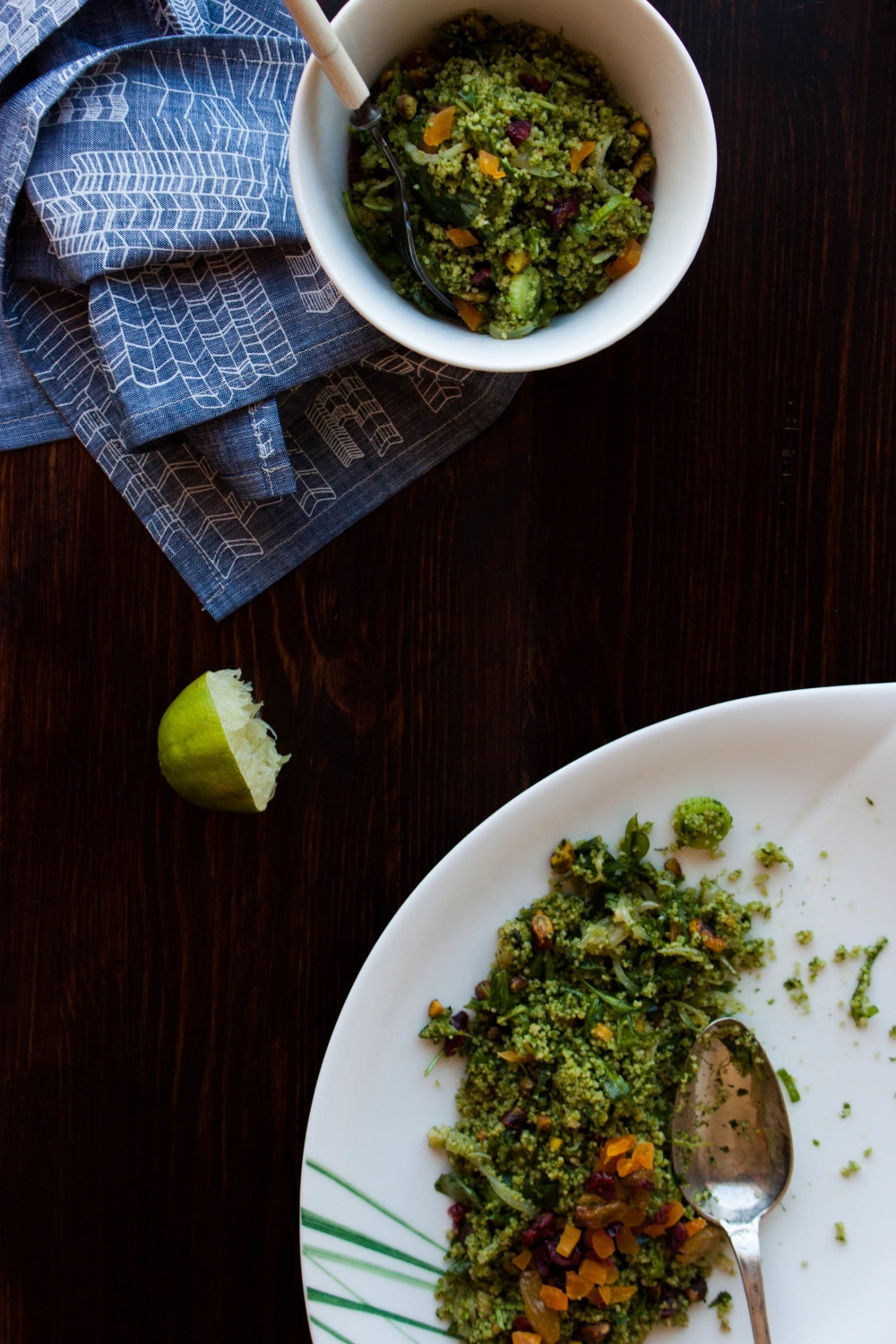 Green Couscous Salad | My Blue&White Kitchen