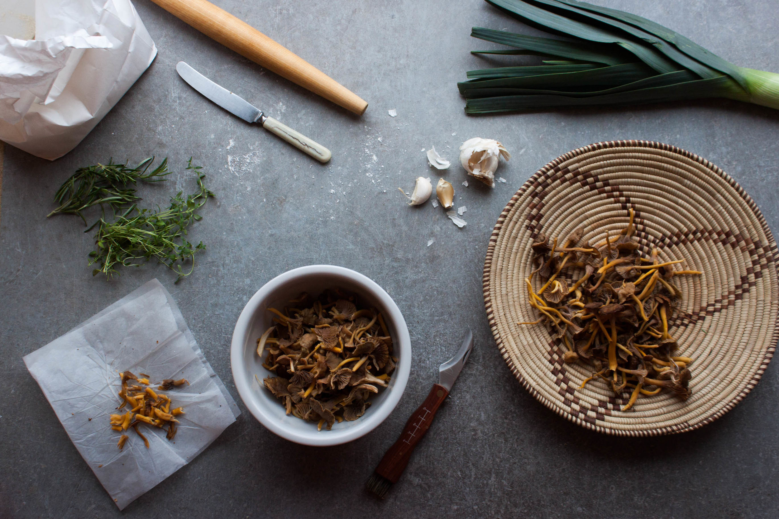 Funnel Chanterelle Tartlets | My Blue&White Kitchen