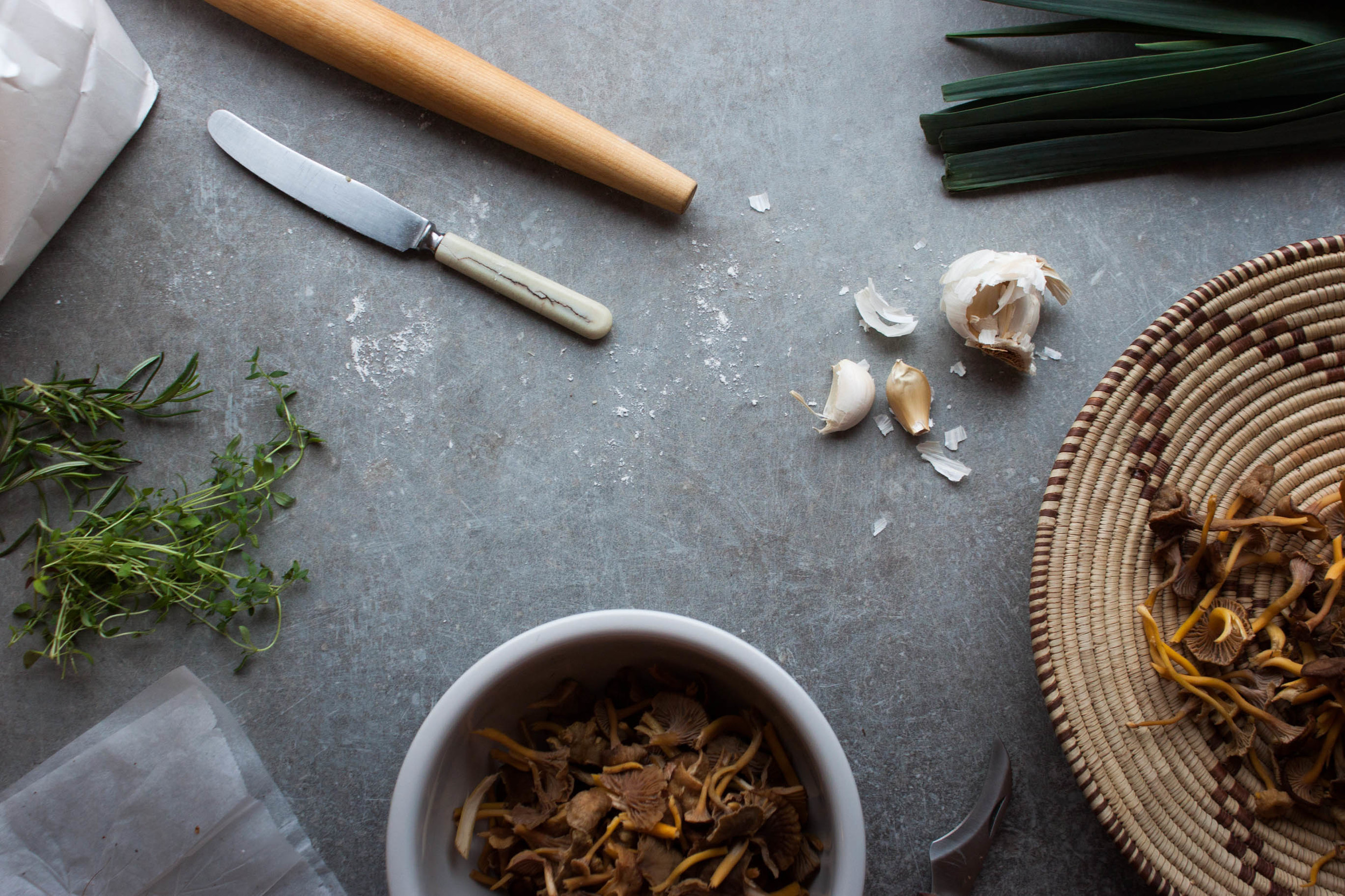 Funnel Chanterelle Tartlets | My Blue&White Kitchen