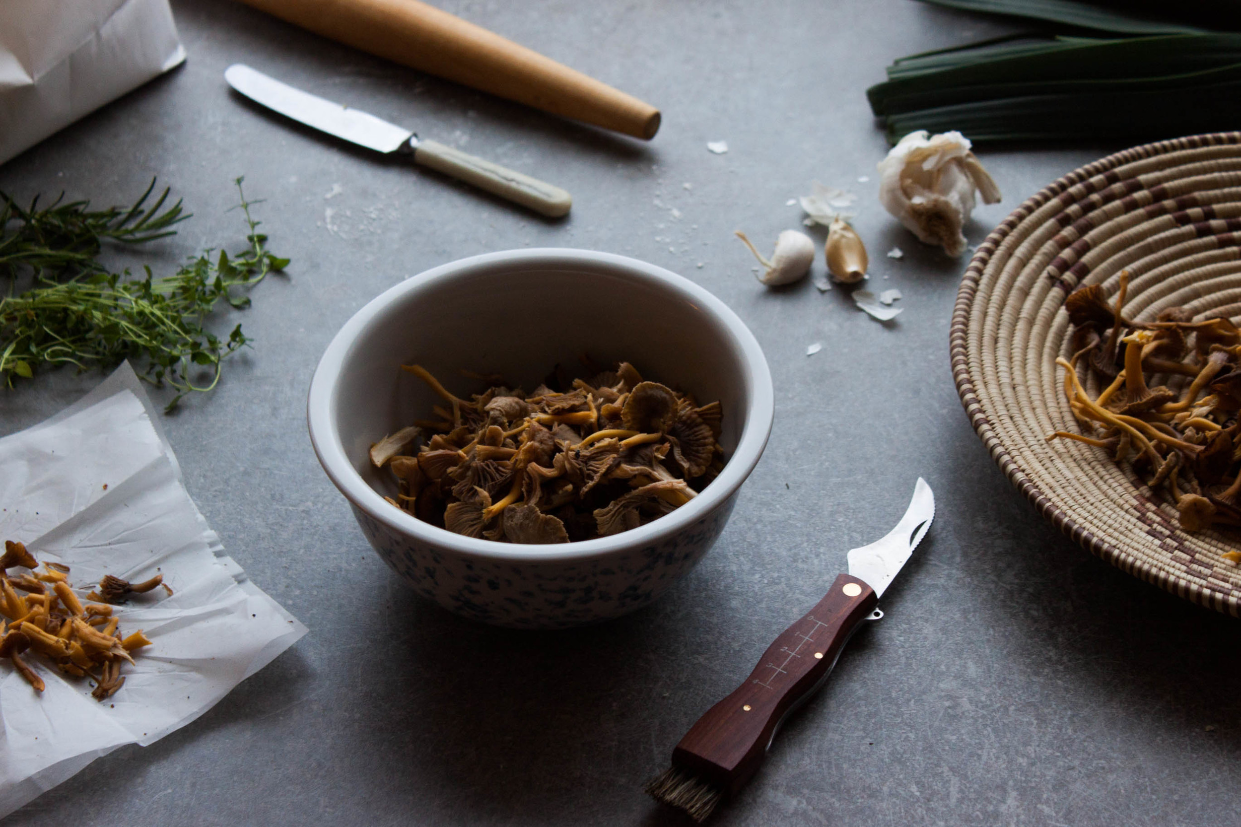 Funnel Chanterelle Tartlets | My Blue&White Kitchen