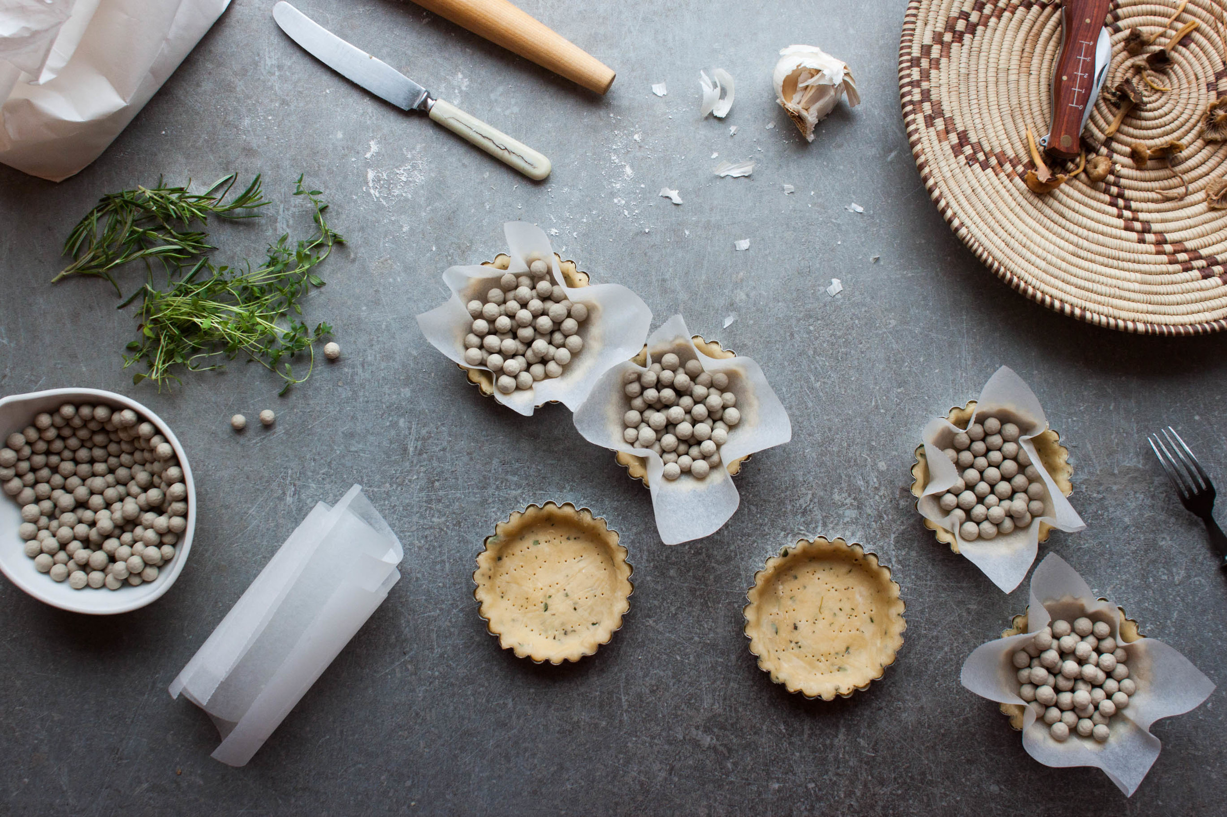 Funnel Chanterelle Tartlets | My Blue&White Kitchen