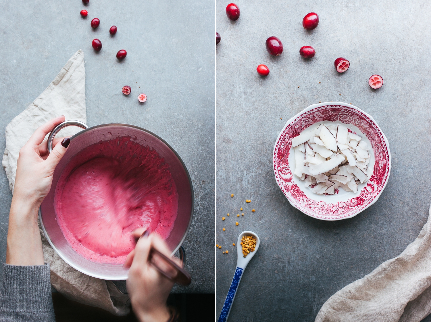 Whipped Cranberry Porridge | My Blue&White Kitchen