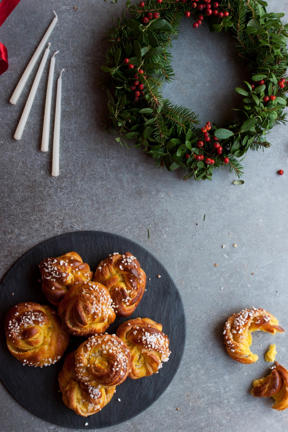 Saffron Knots with Orange Almond Filling | My Blue&White Kitchen