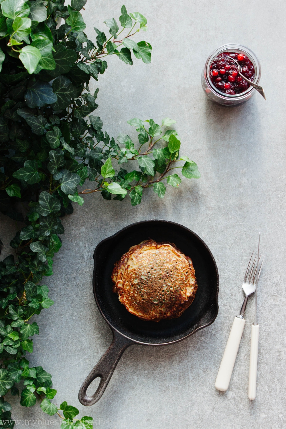 Stinging Nettle Pancakes | My Blue&White Kitchen