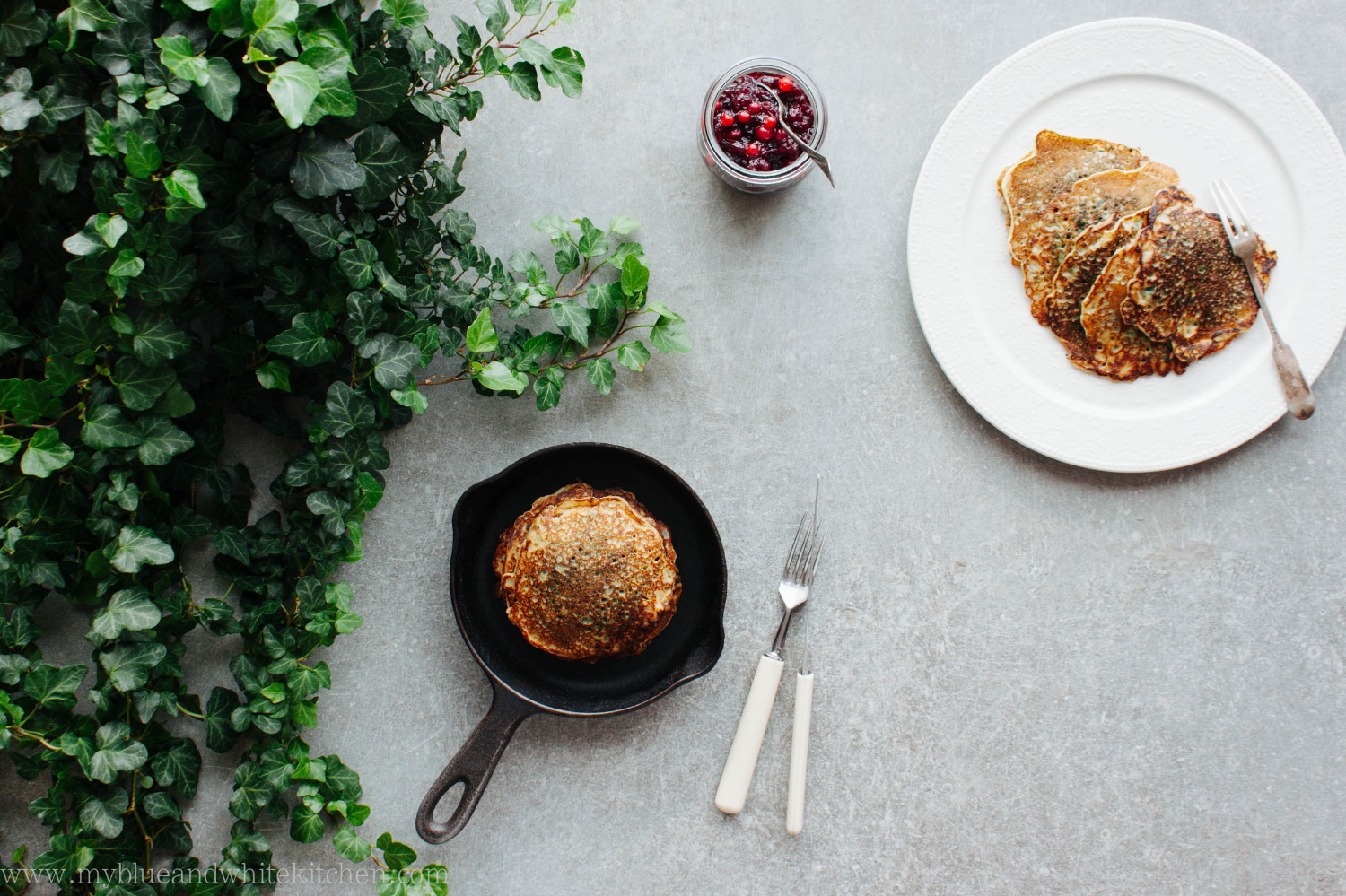 Stinging Nettle Pancakes | My Blue&White Kitchen