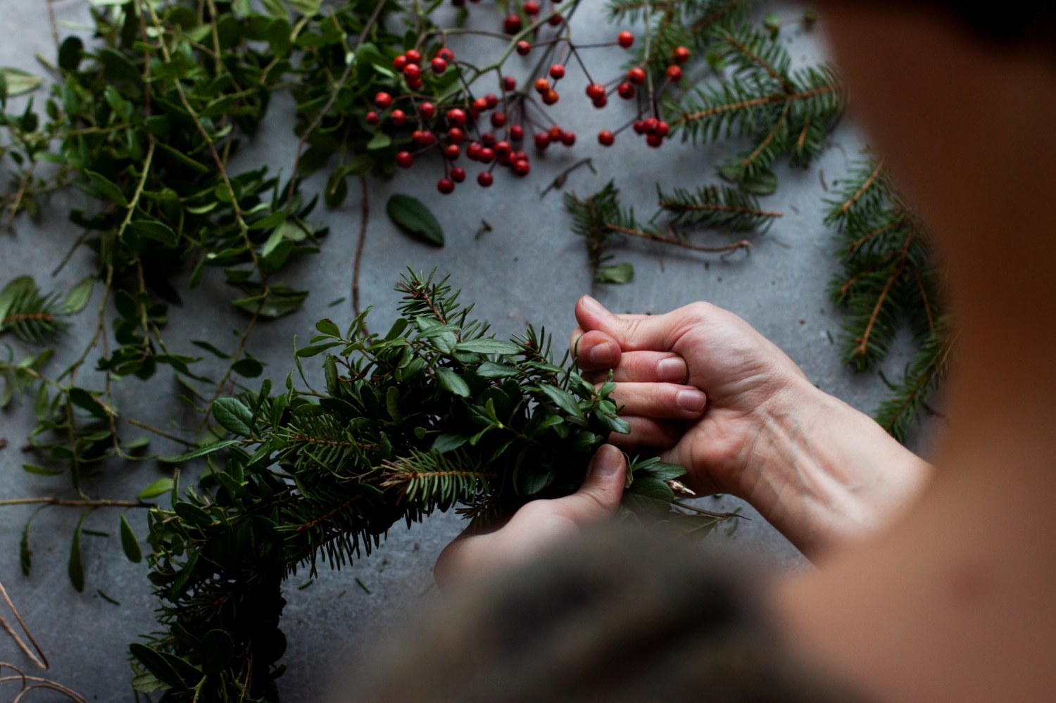 Wreath Making | My Blue&White Kitchen