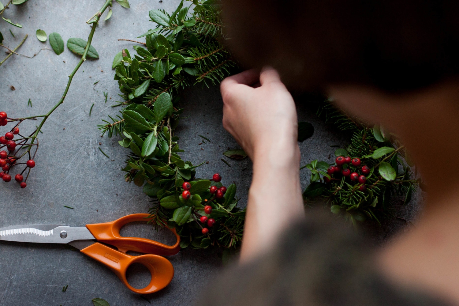 Wreath Making | My Blue&White Kitchen