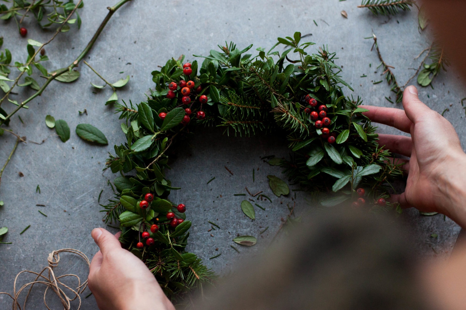 Wreath Making | My Blue&White Kitchen