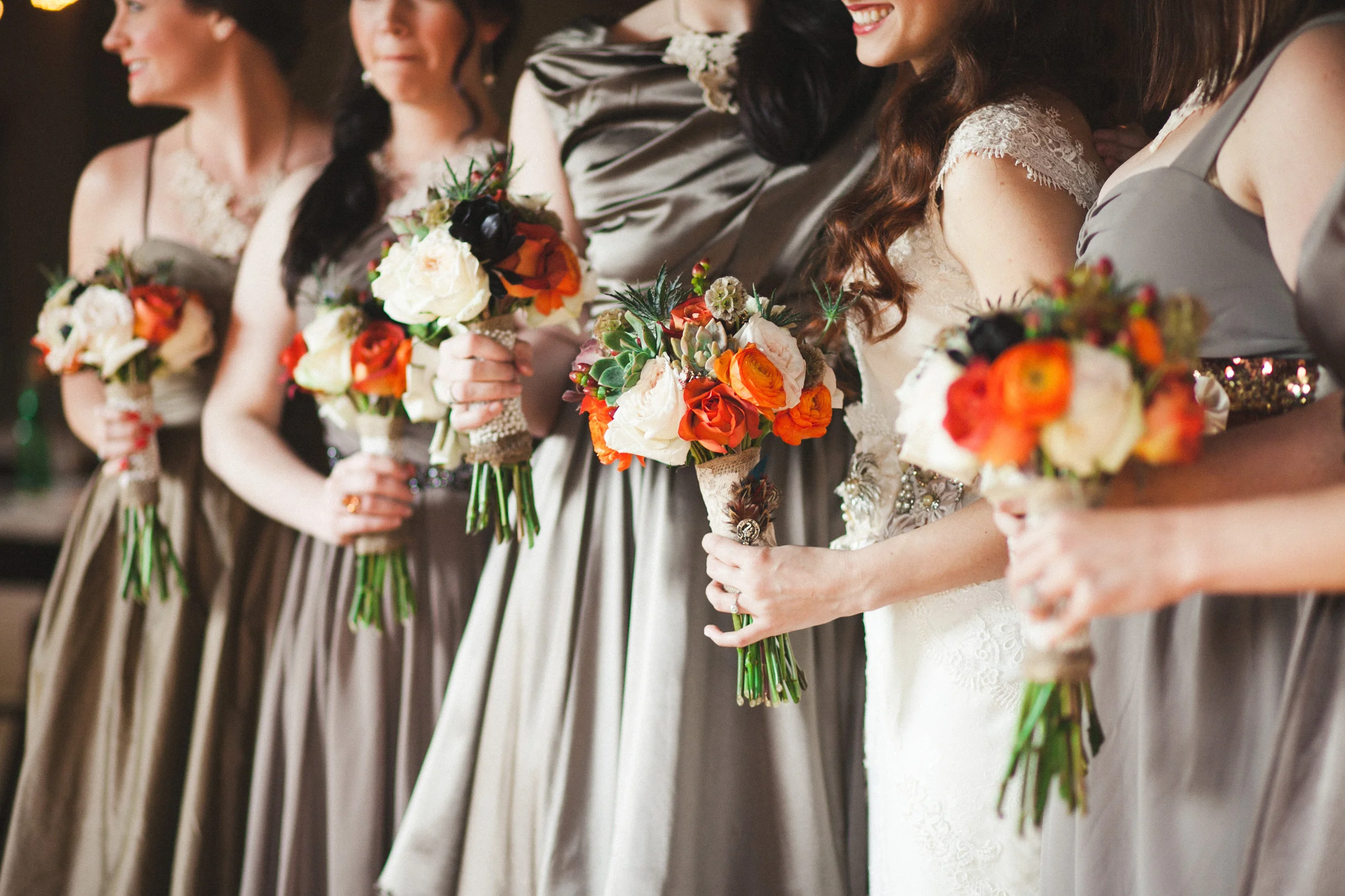 Fall Bridesmaid Bouquets