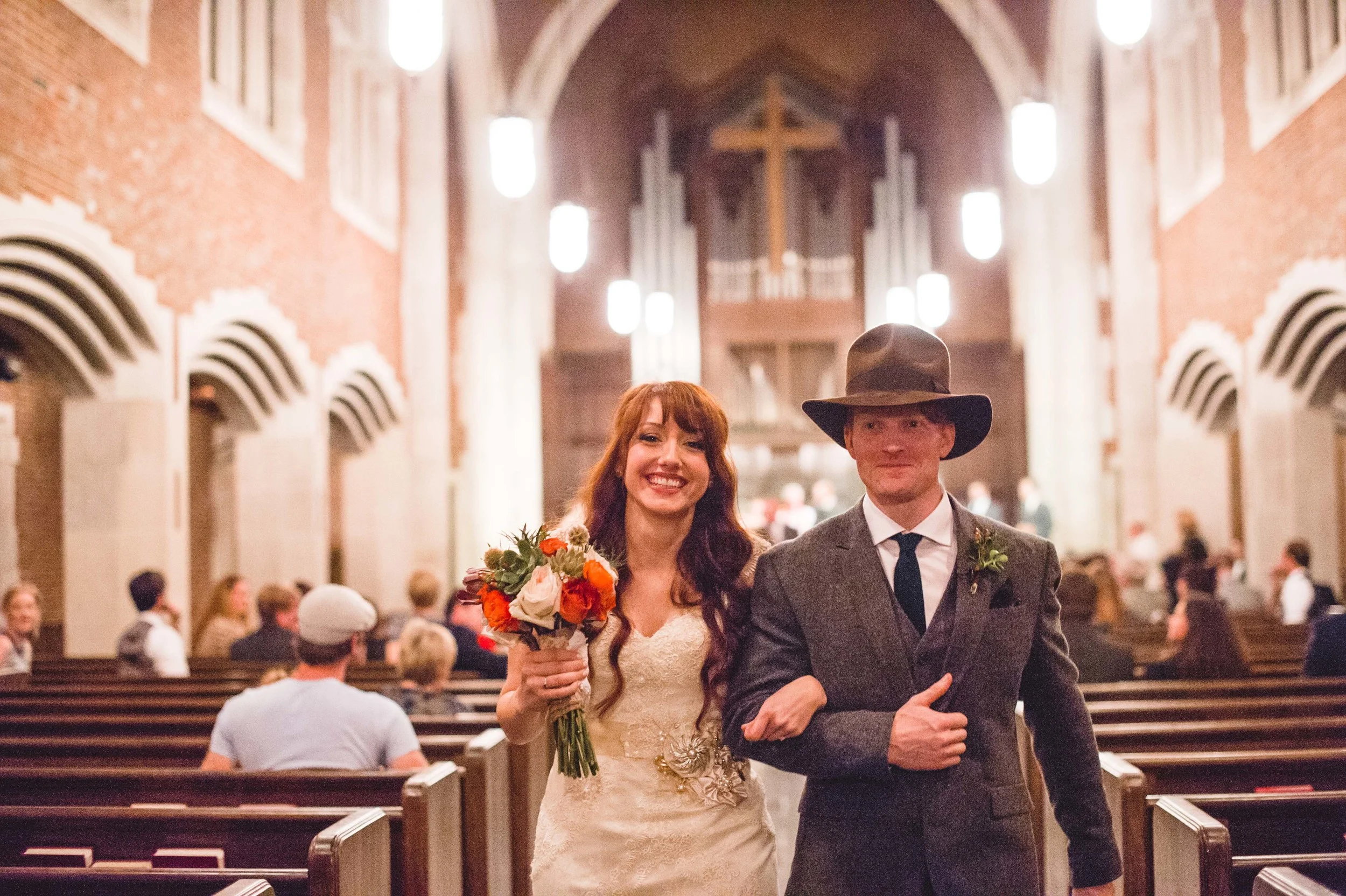 October Bride and Groom