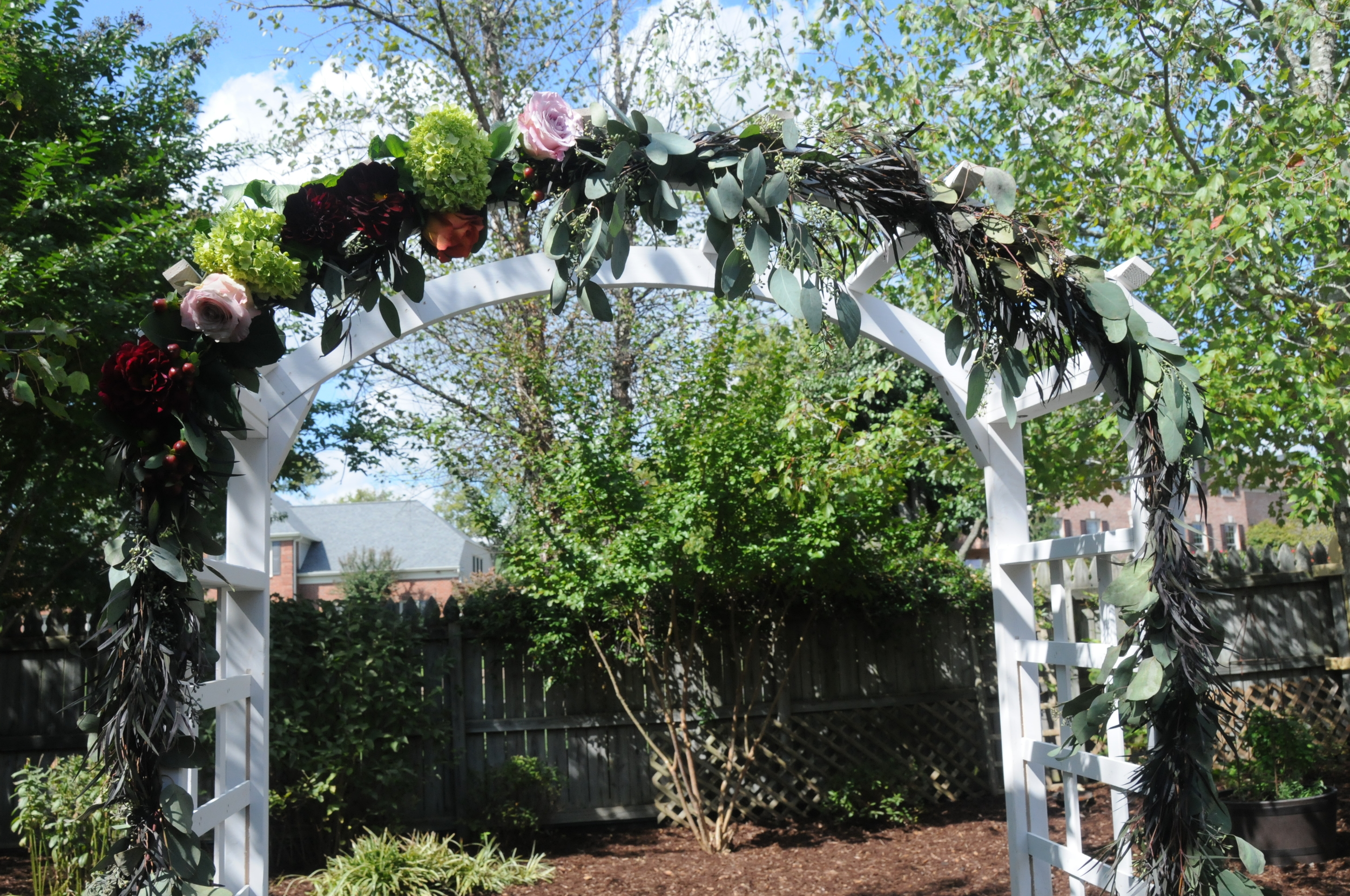 Fall Wedding Flower Arch