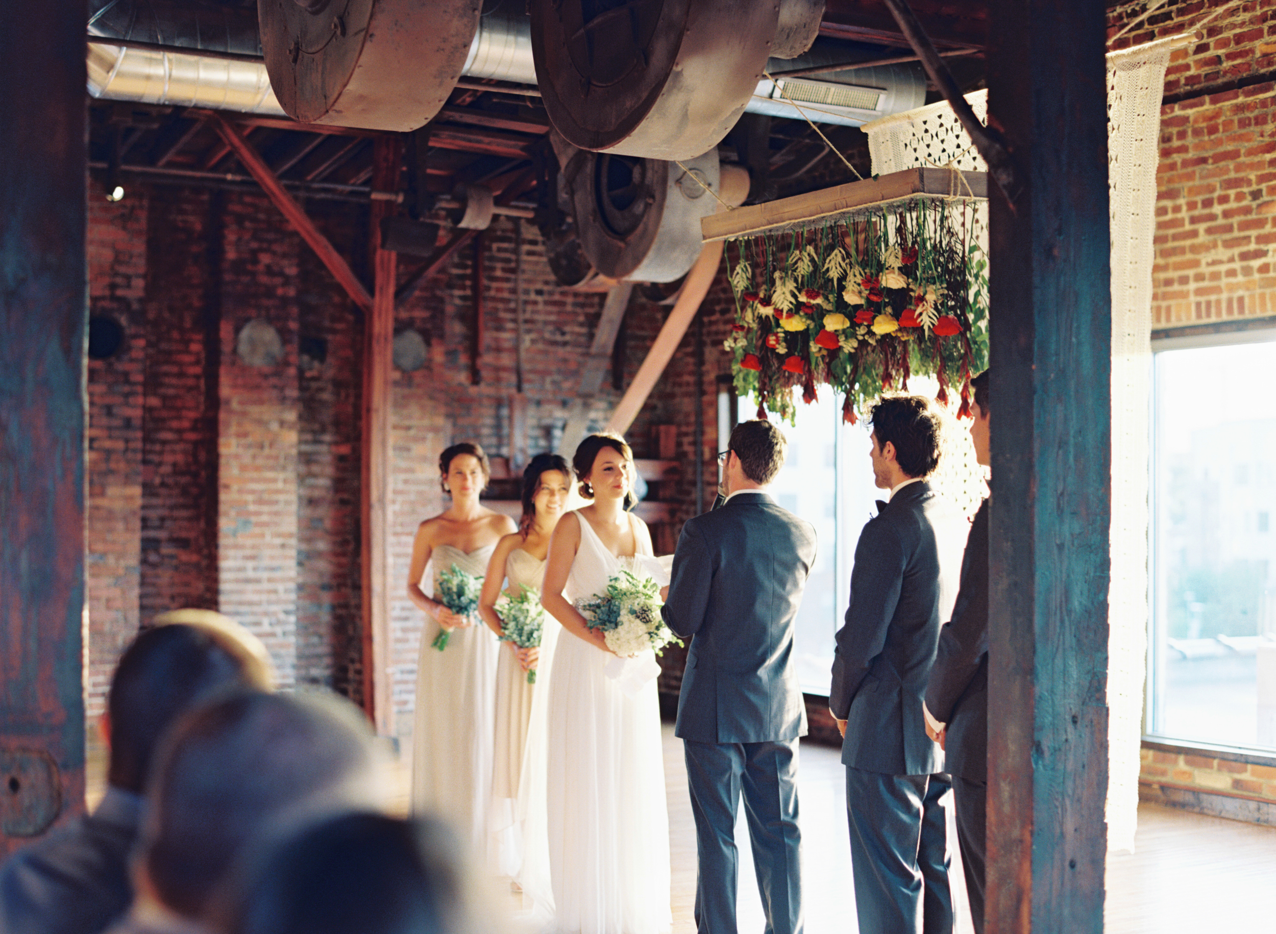 Ceremony Backdrop at Cannery One