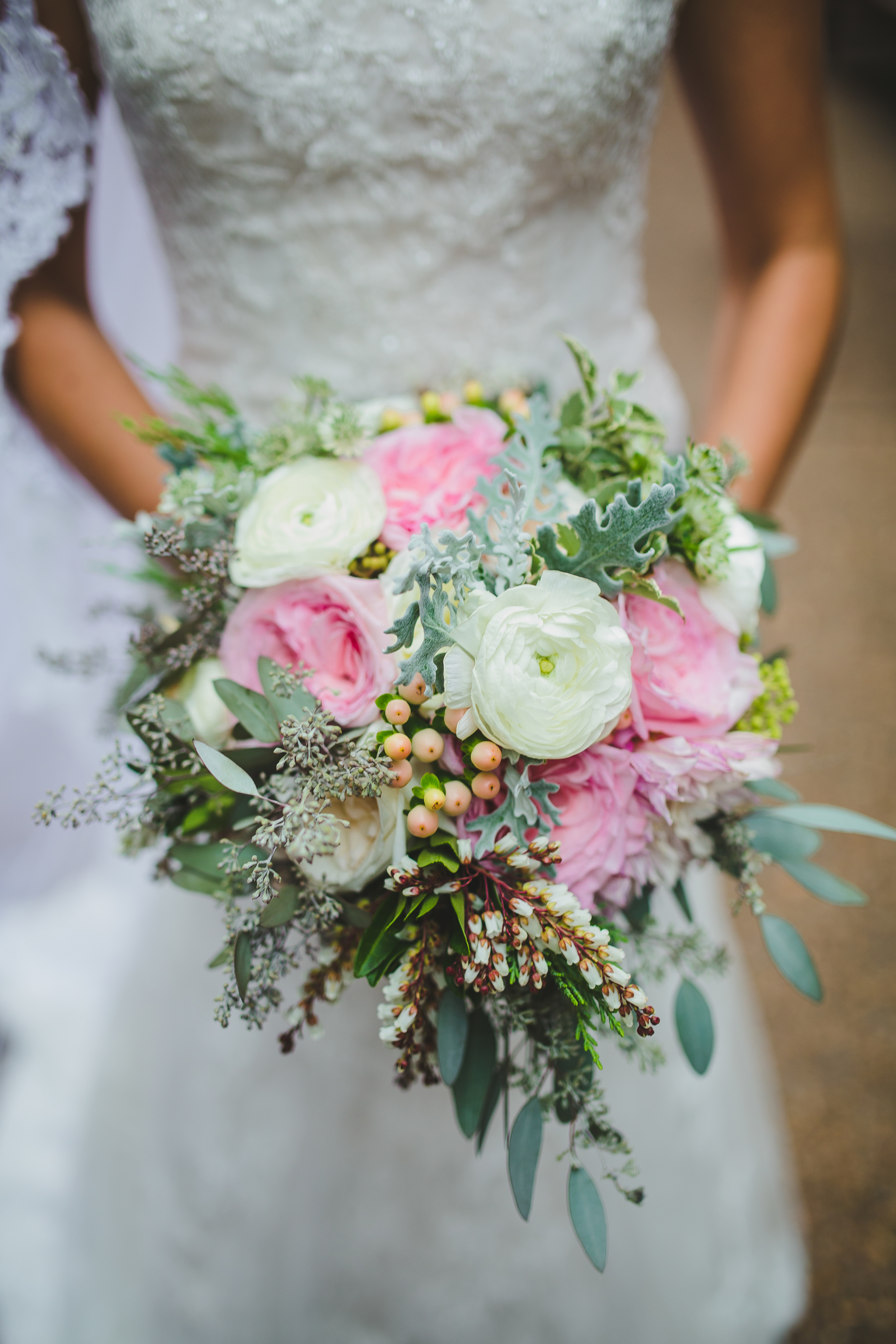 Whimsical garden bridal bouquet // Rosemary & Finch Floral Design