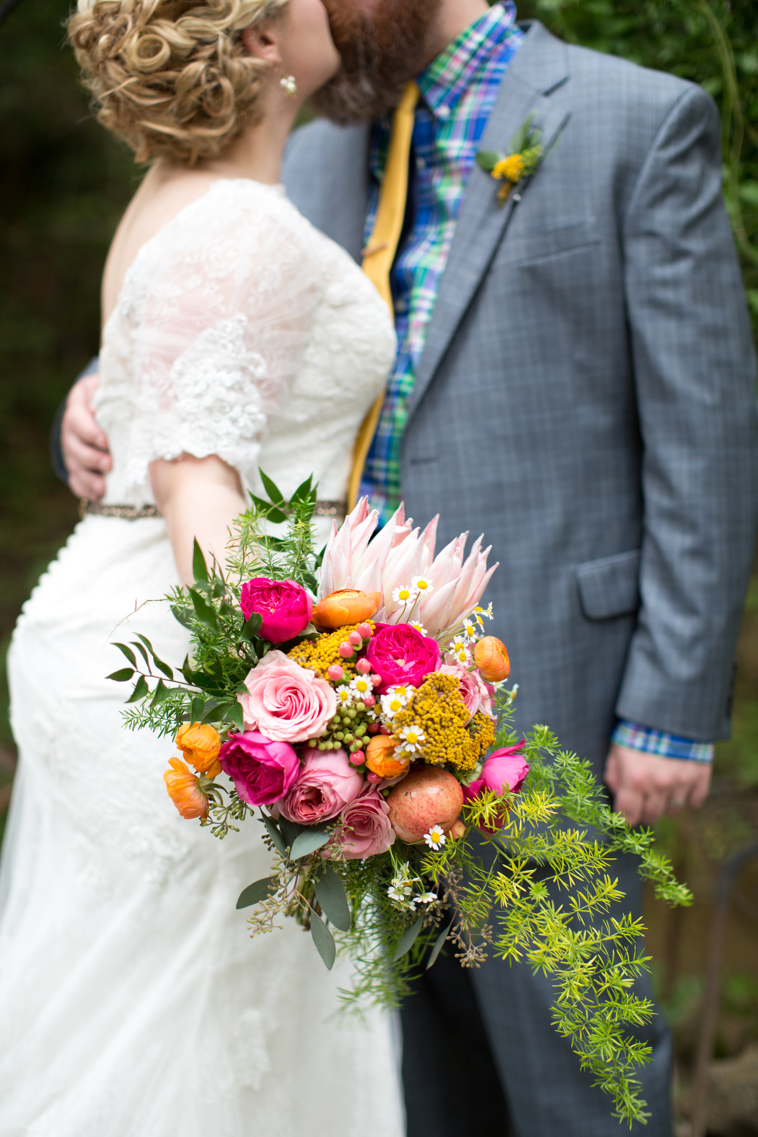 King protea bouquet // Nashville Wedding Flowers