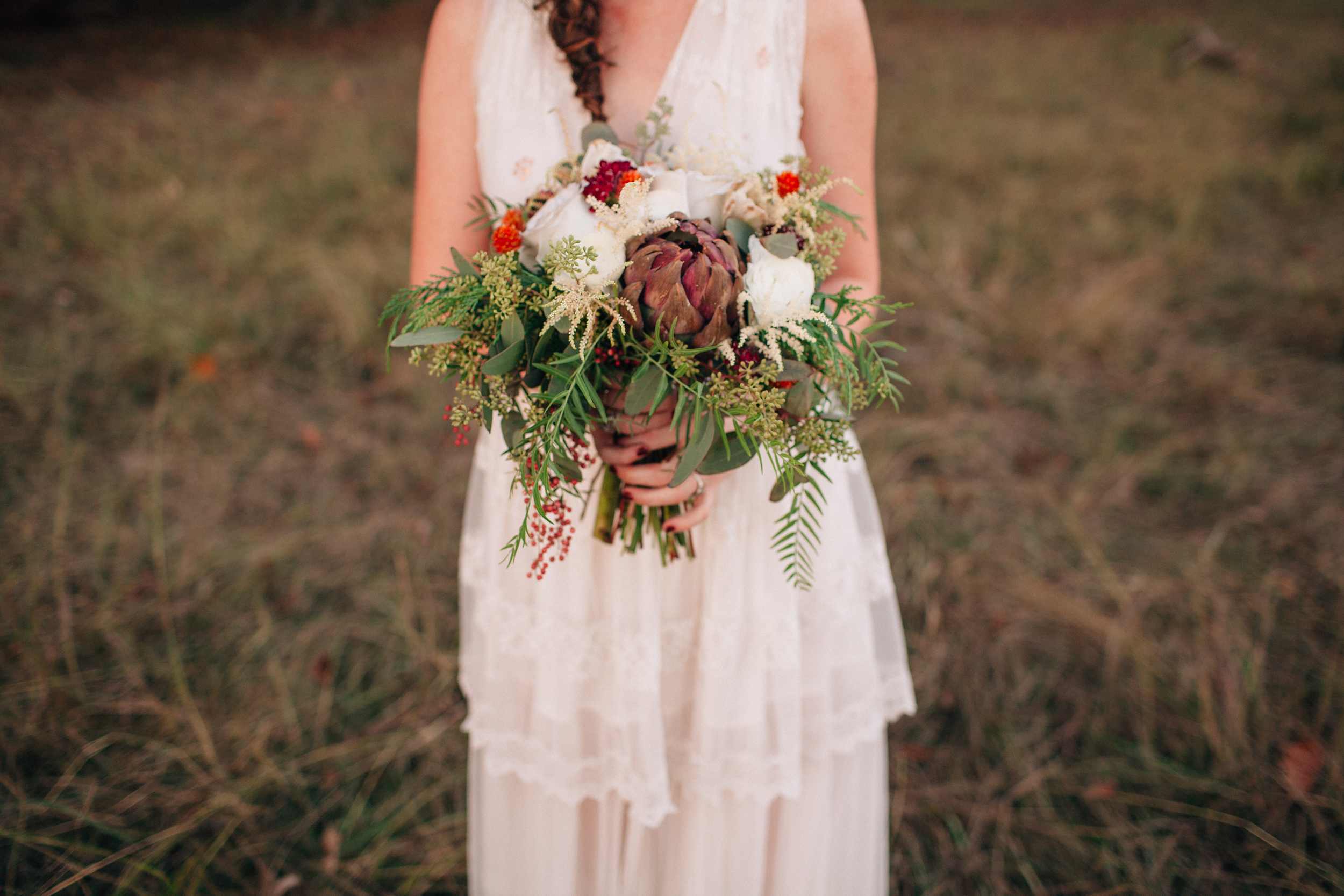 Flowing, natural bridal bouquet // Nashville Wedding Flowers