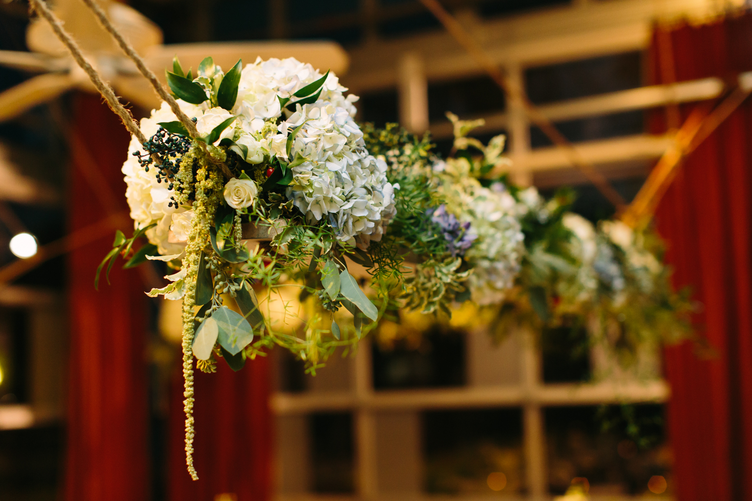 Hanging Floral Arrangement // Nashville Wedding Flowers