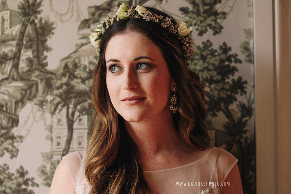 Simple bridal flower crown // Nashville Wedding Florist