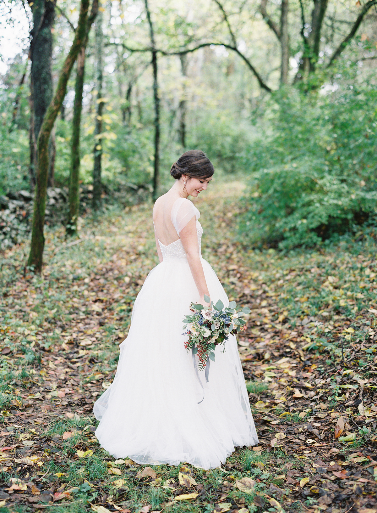 Woodland bridal portrait // Nashville Wedding Florist
