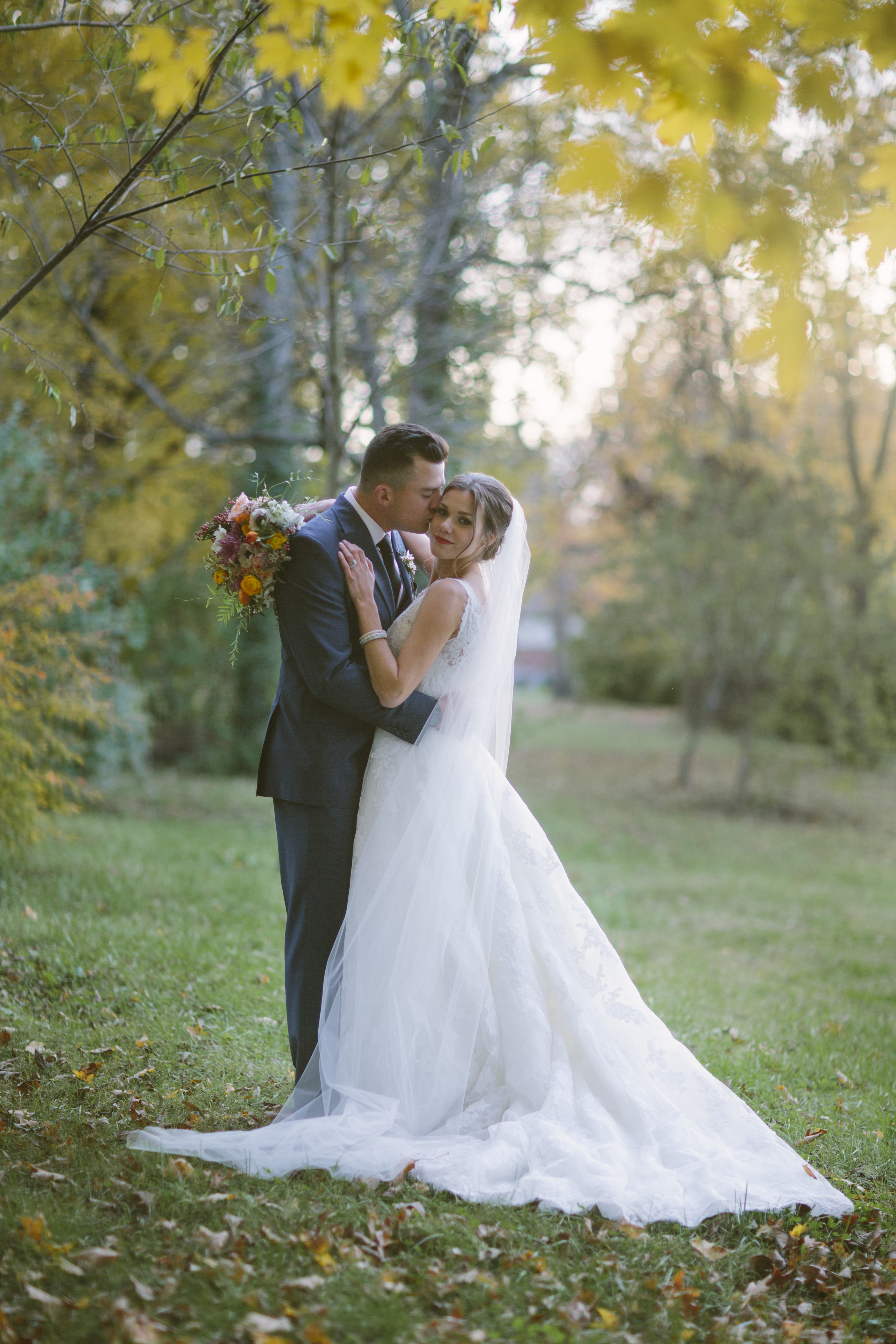 Fall Wedding Portrait // Nashville Florist