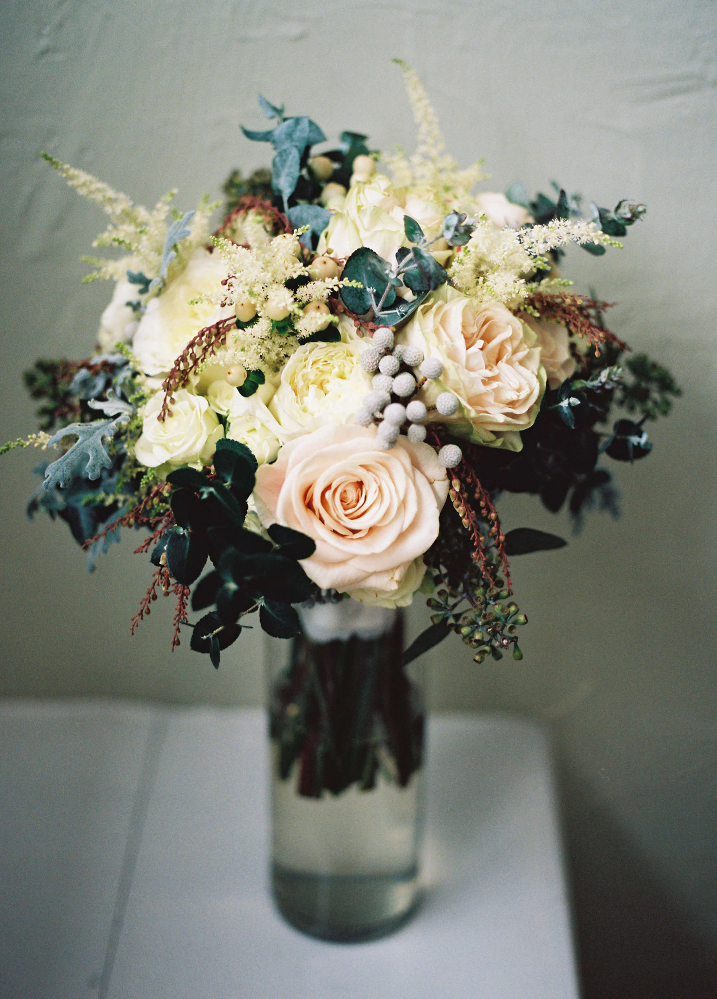 Blush and neutral bridal bouquet // Nashville Wedding Florist