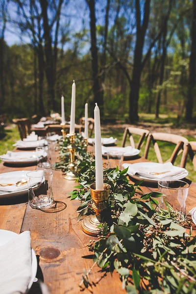 Lush greenery garland runner // Nashville Wedding Florist