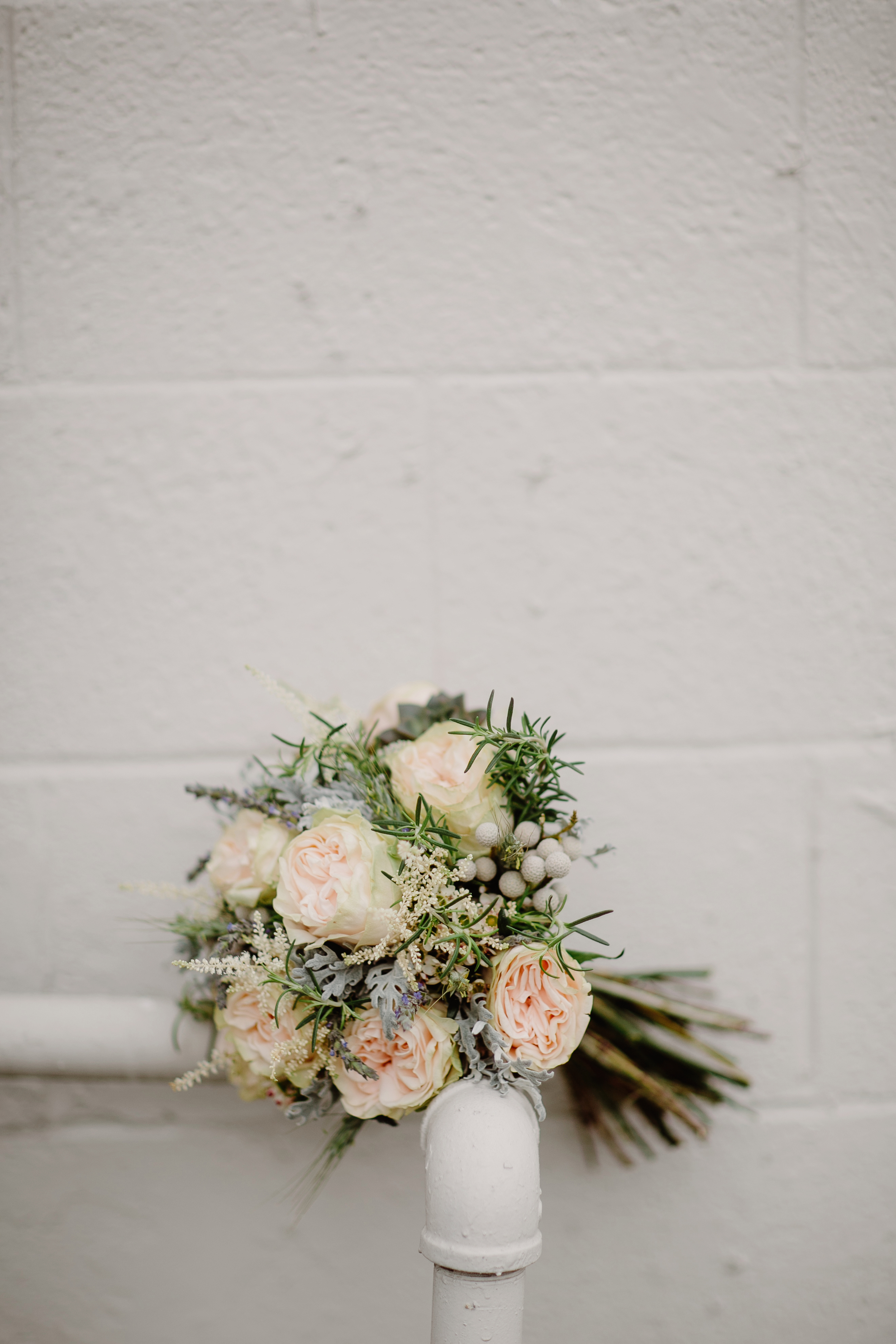 Muted bridal bouquet // Nashville Wedding Floral Design