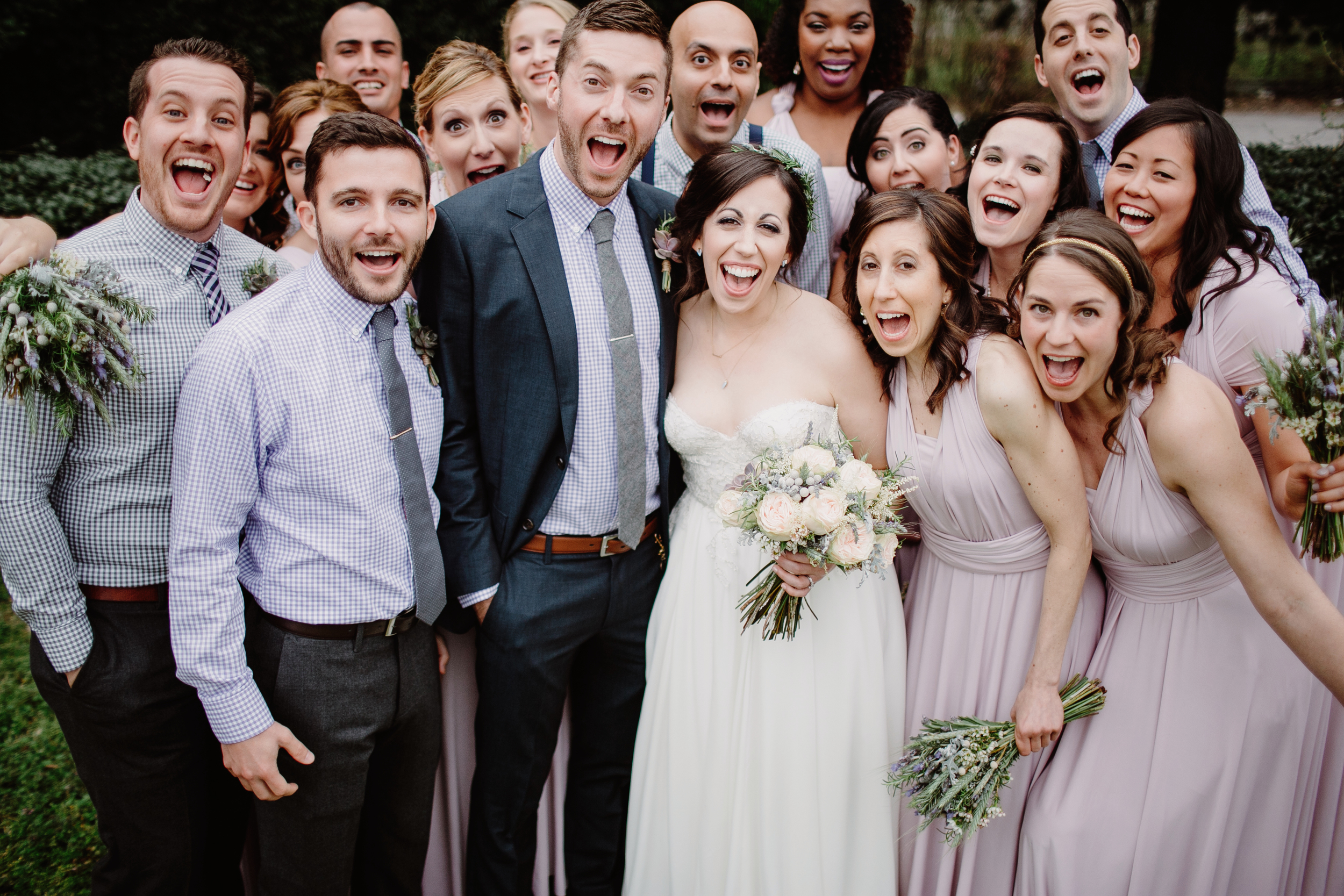 Happy bridal party at the Cordelle // Nashville Wedding Florist