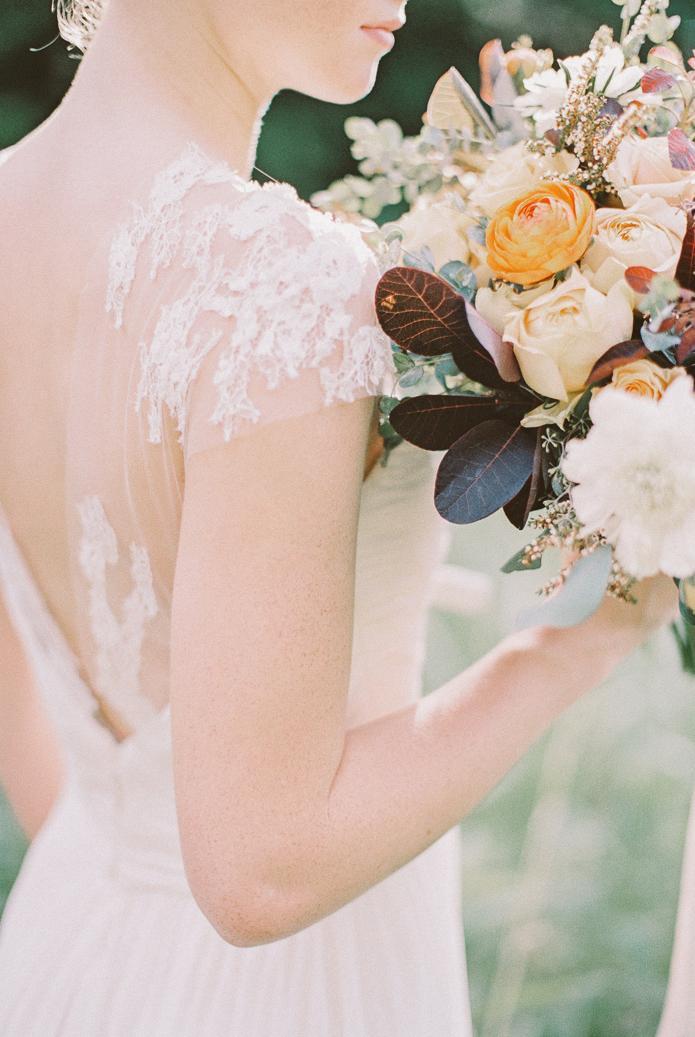 Ethereal wedding dress // Nashville Event Floral Design