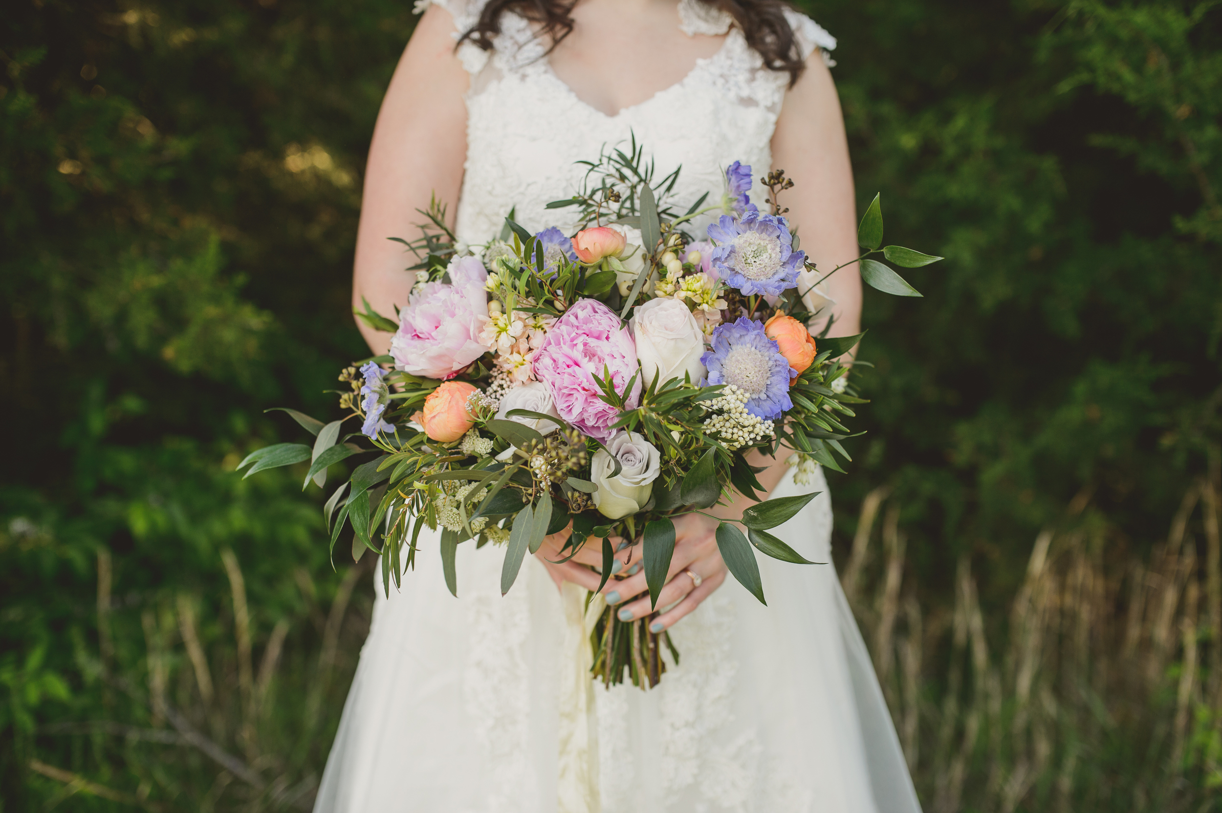 Colorful bridal bouquet // Nashville Wedding Inspiration