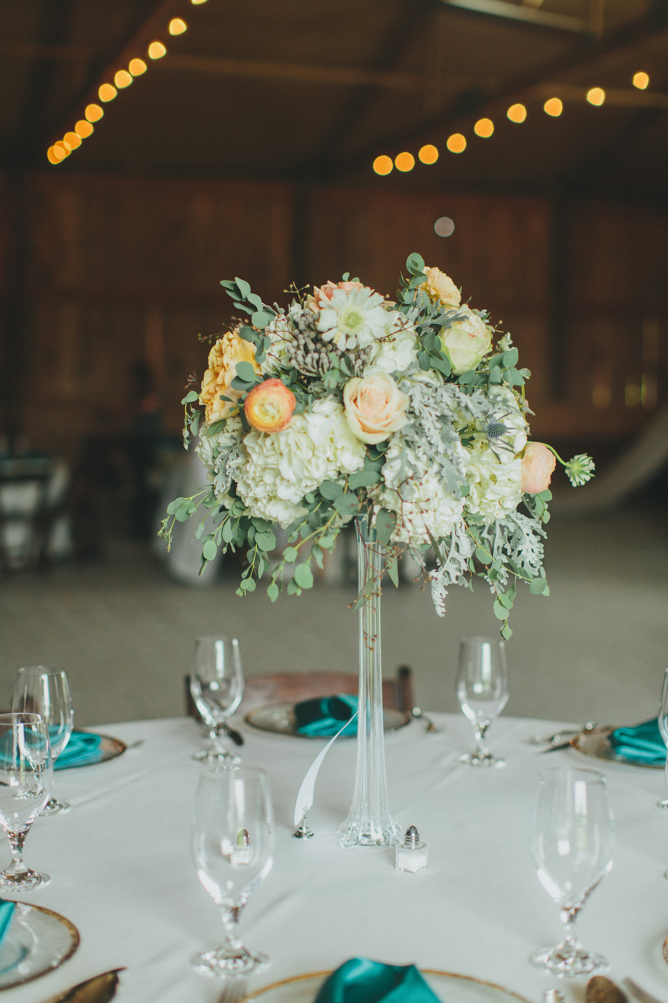 Elevated floral centerpieces // Nashville Wedding Florist