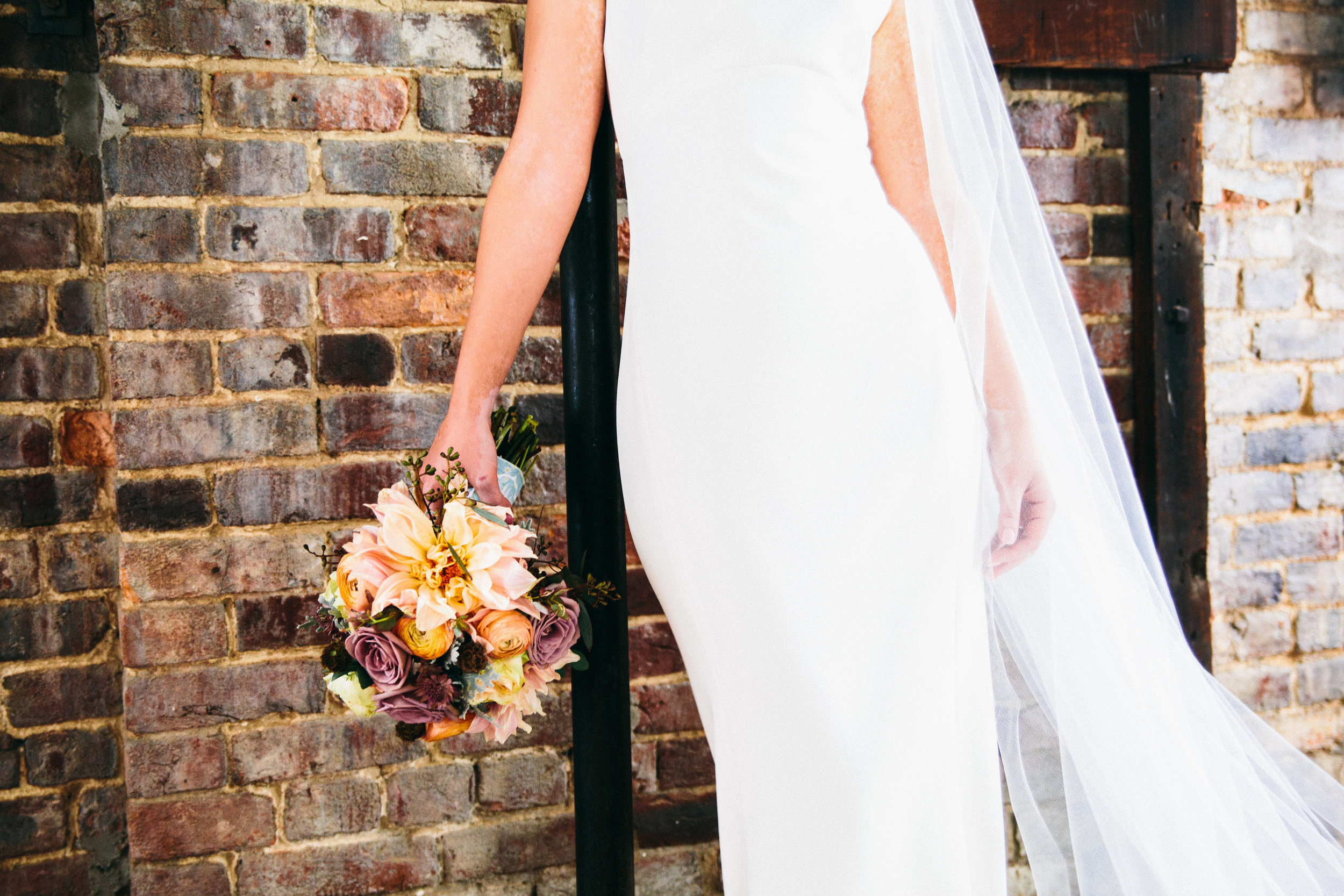 Cannery One Wedding // Mauve and coral wedding flowers // Nashville Floral Design