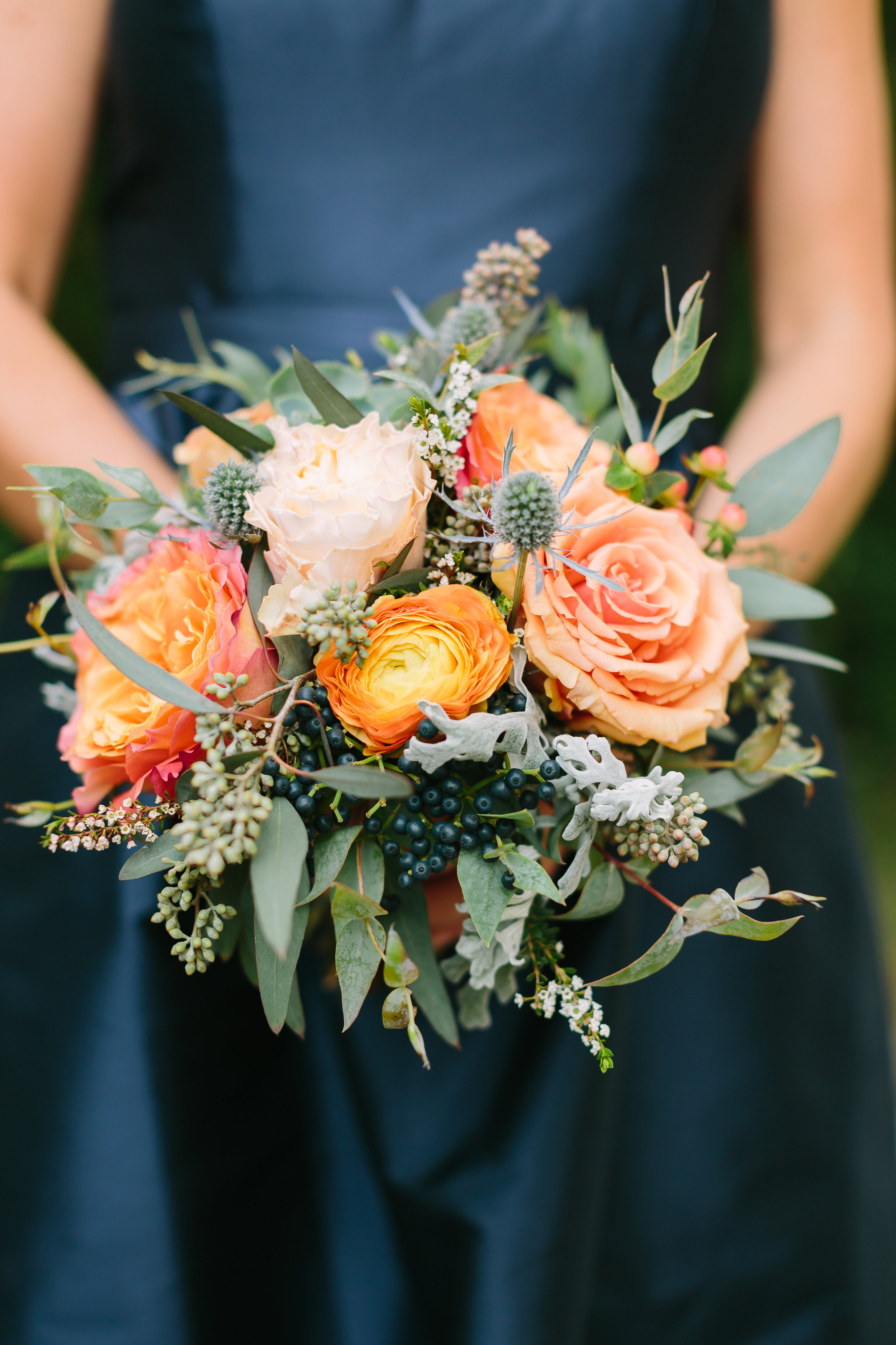 Autumnal bridesmaid bouquet // Nashville Wedding Florals