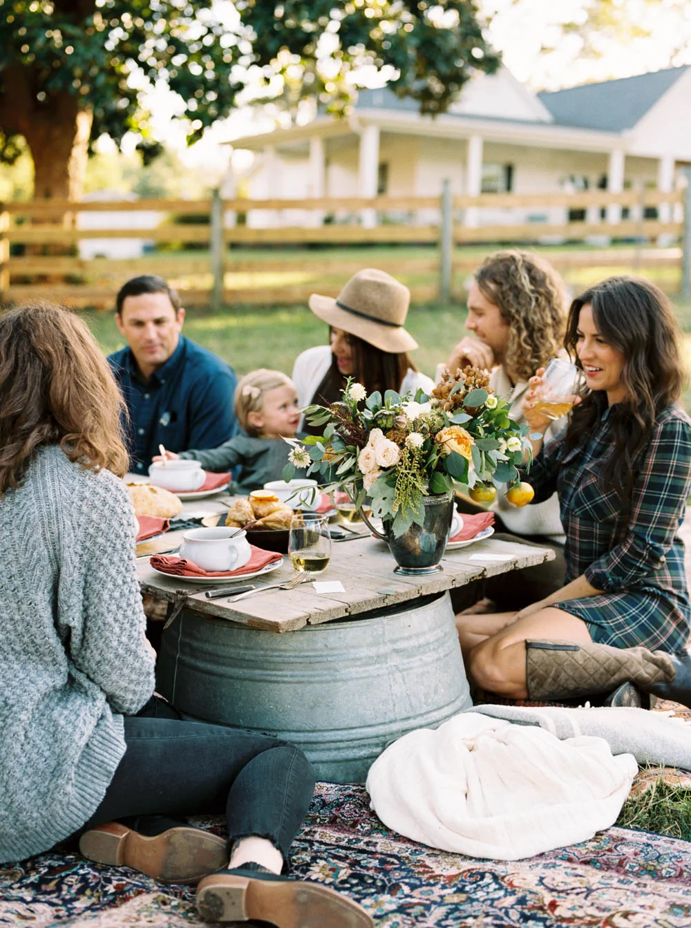 Rustic tablescape for Thanksgiving // Nashville Florist