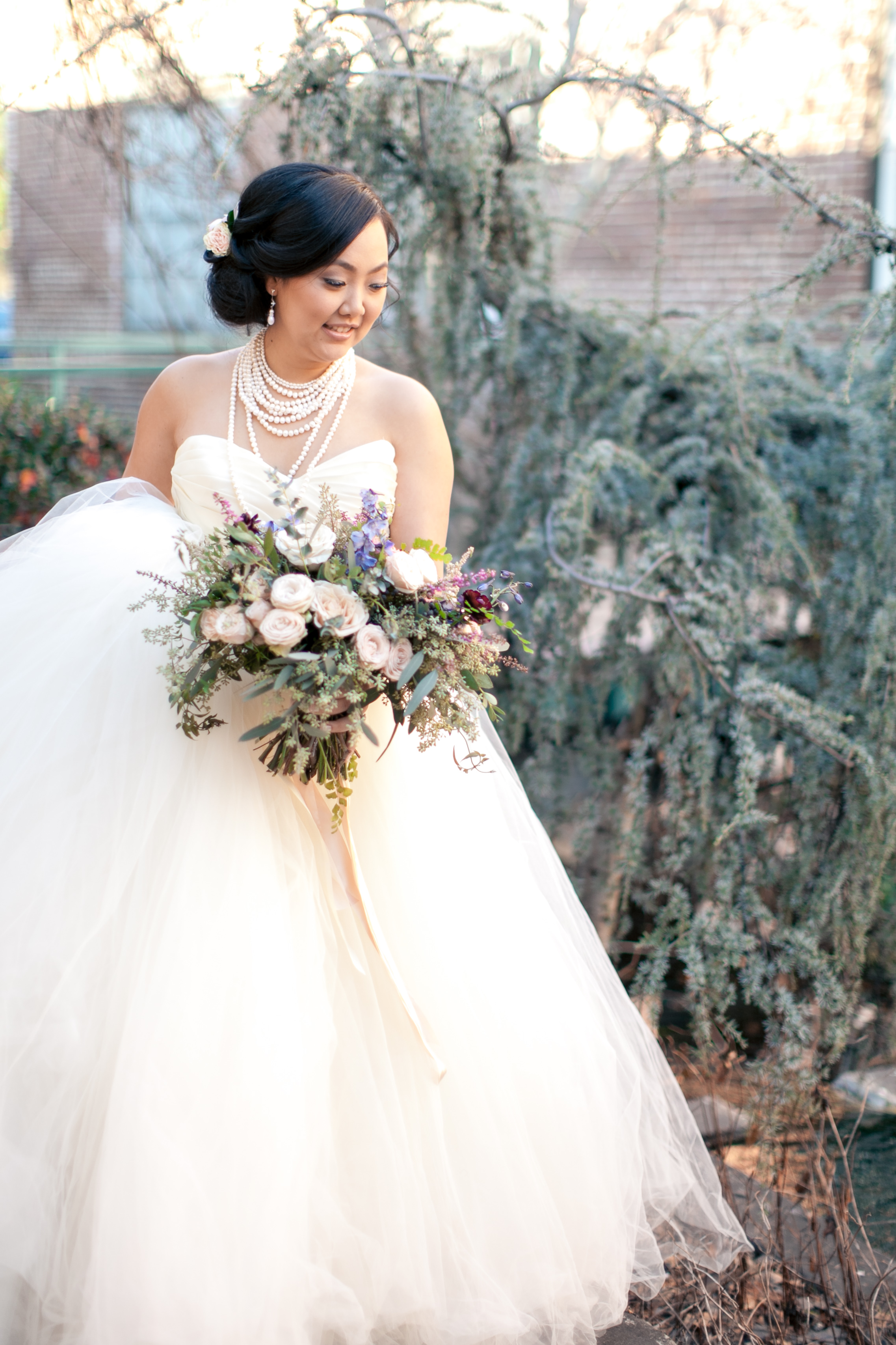 Lush bridal bouquet // Biggest Fake Wedding Atlanta