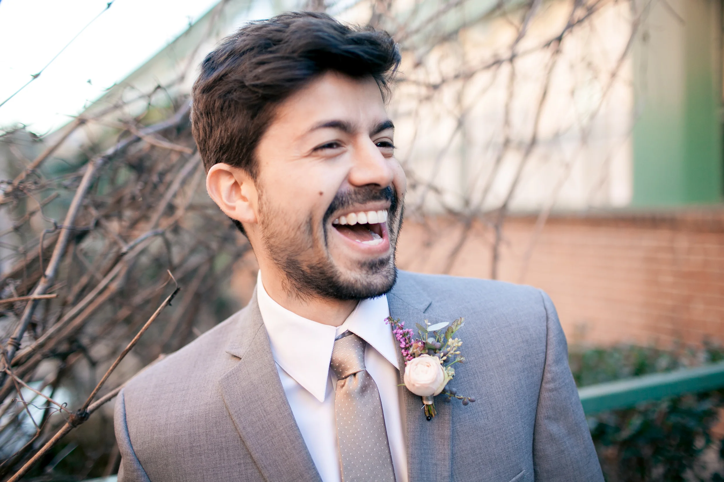 Natural boutonniere // Atlanta Floral Design