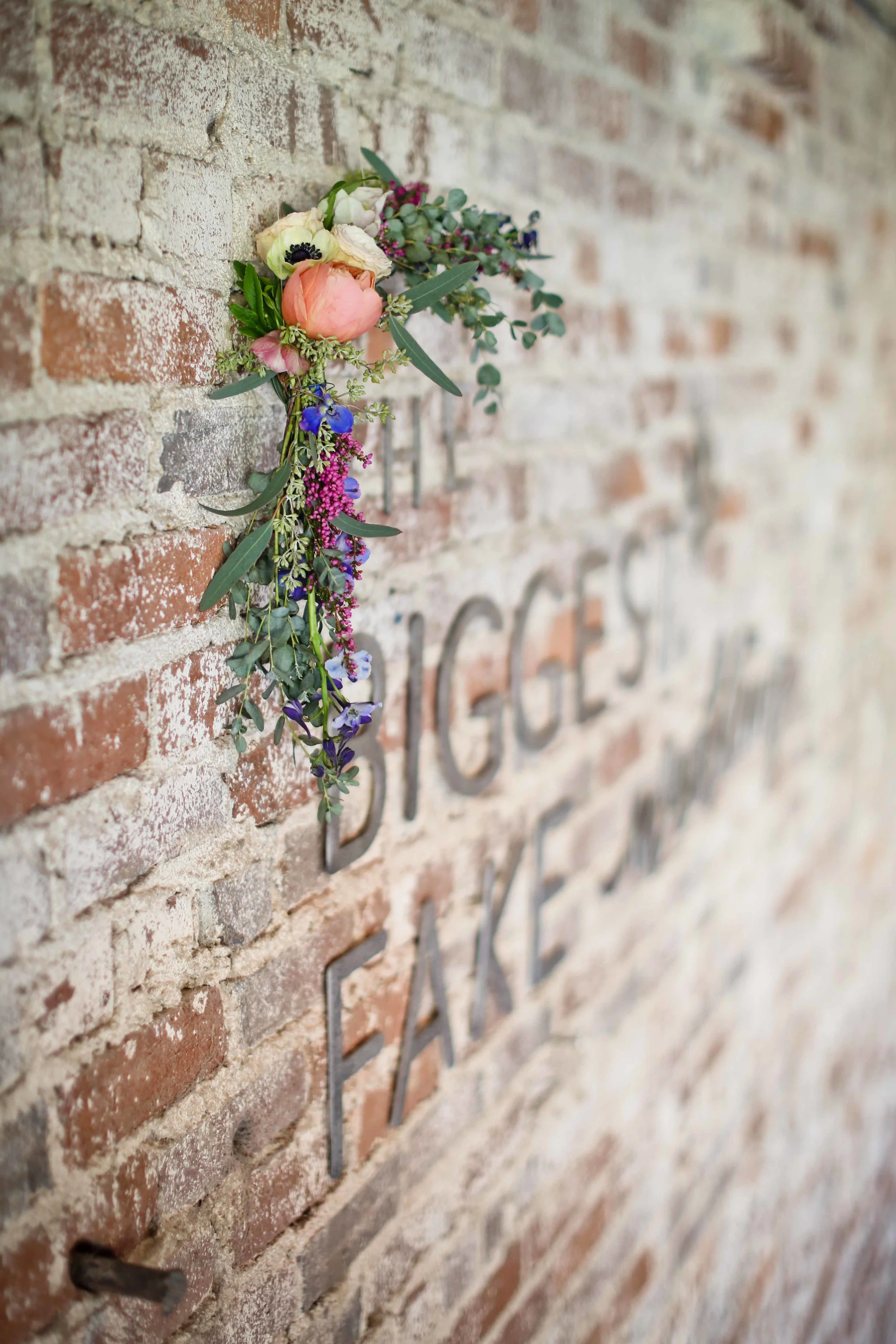 Laser Cut Sign with Floral Embellishment